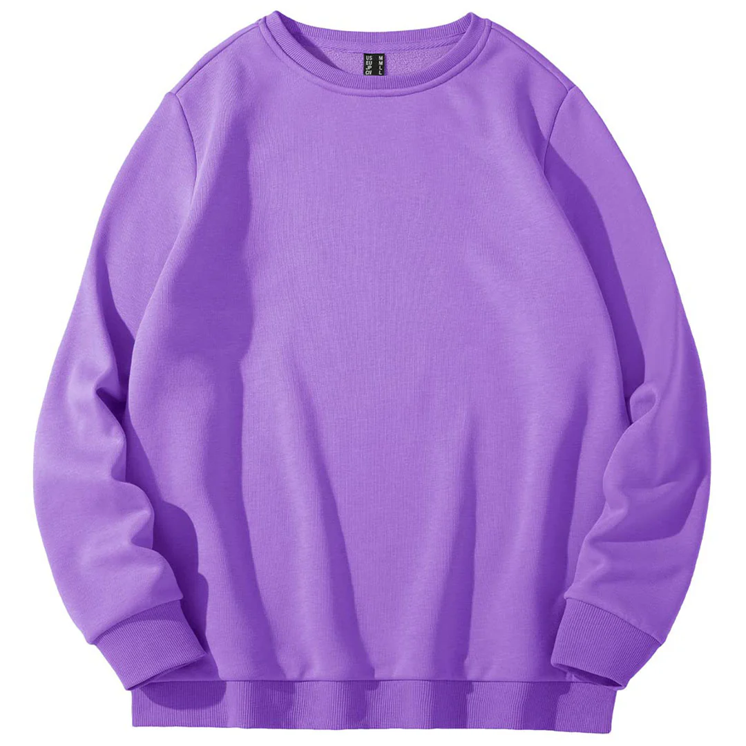 Women's Fleece-Lined Crewneck Casual Sweatshirts