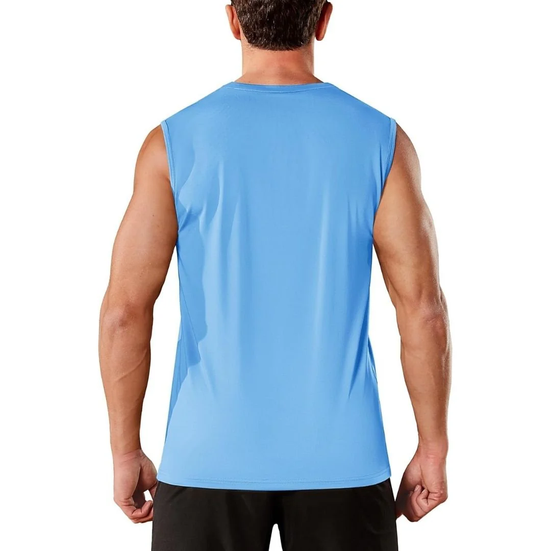 Men's UPF 50+ Sleeveless Quick Dry Gym Tank Tops