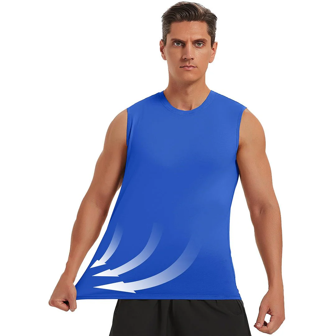 Men's Bodybuilding Tank Tops Cotton Workout T-Shirts