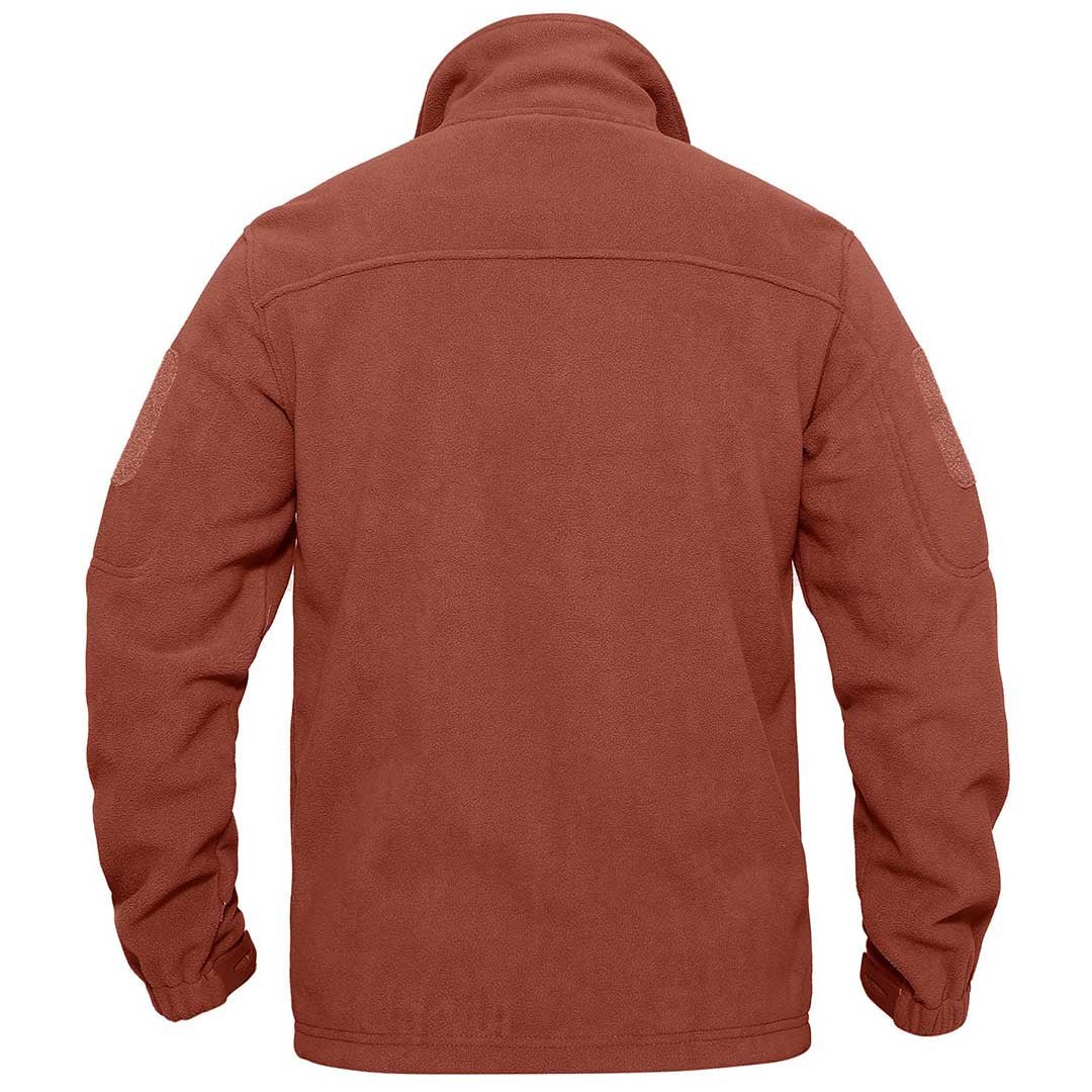 Men's Tactical Fleece Jackets Full Zip Coat with Multi Pockets
