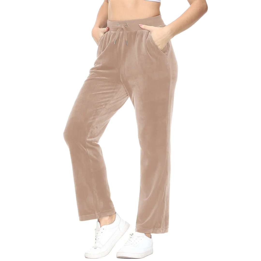 Women's Velvet Casual Jogger Sweatpants