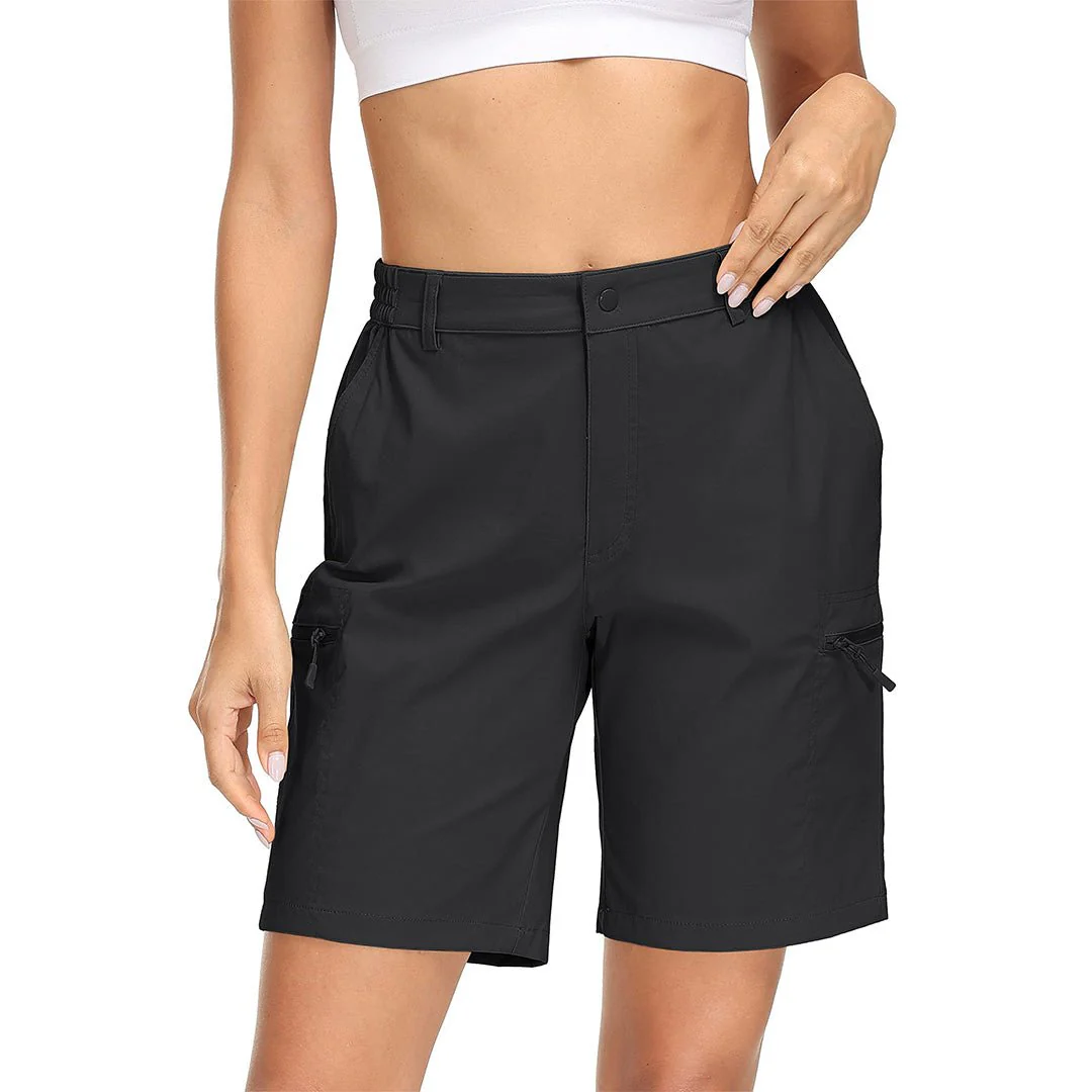 Women's Hiking Workout Quick Dry Cargo Shorts Multi Pockets