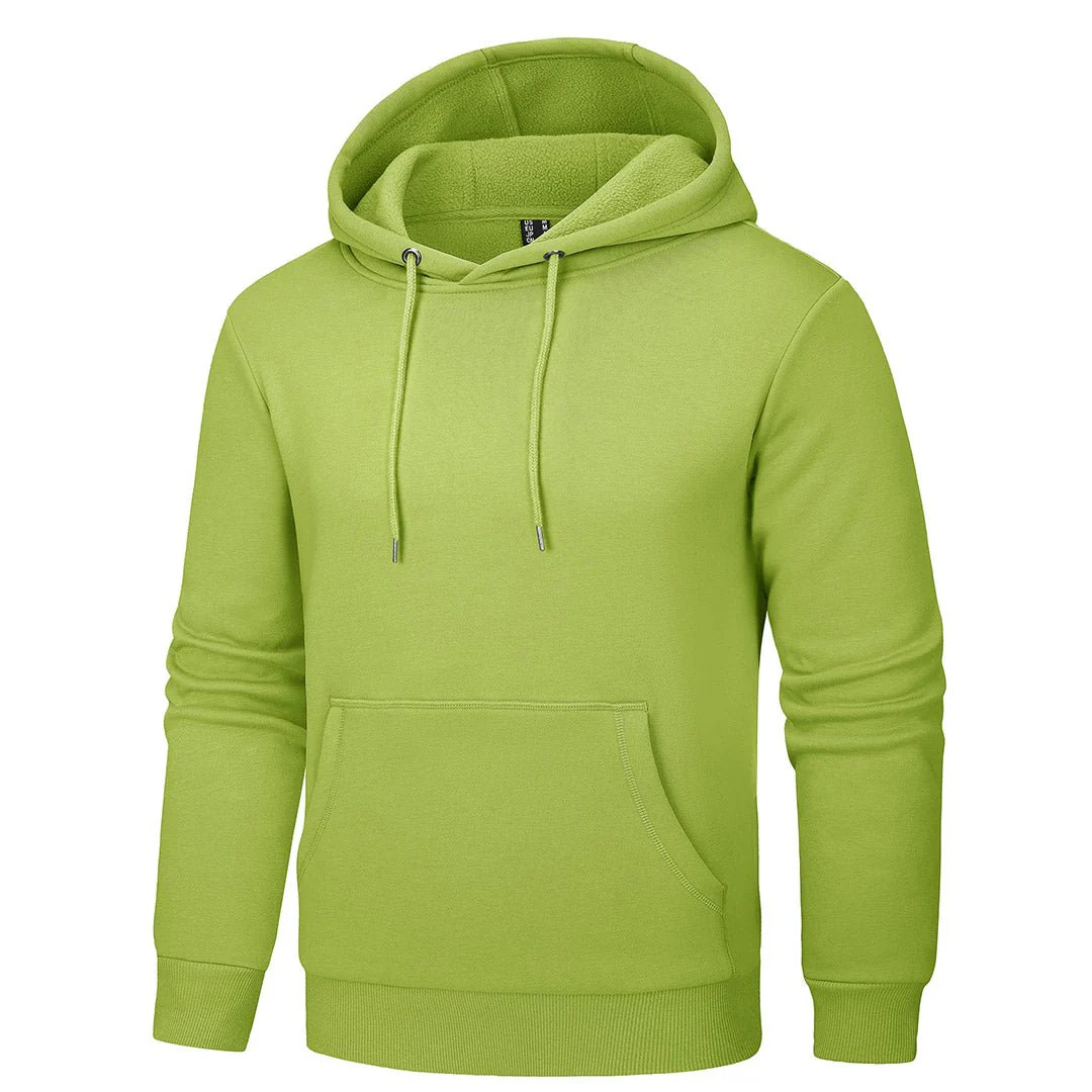 Men's Pullover Fleece Zip Up Hoodie Cotton Casual Lightweight Sweatshirt