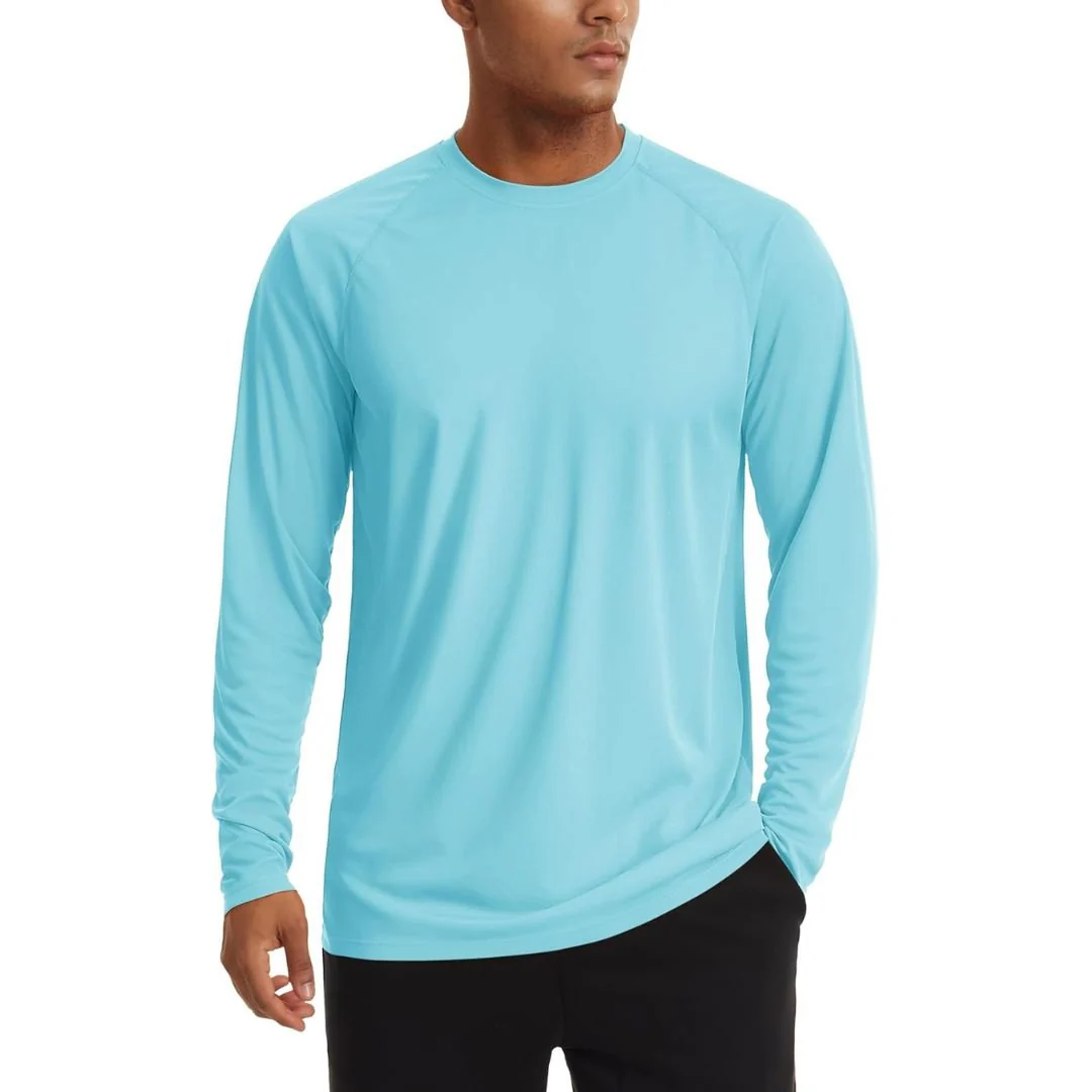 Men's UPF 50+ Long Sleeve Quick Dry Sun Protection Shirt