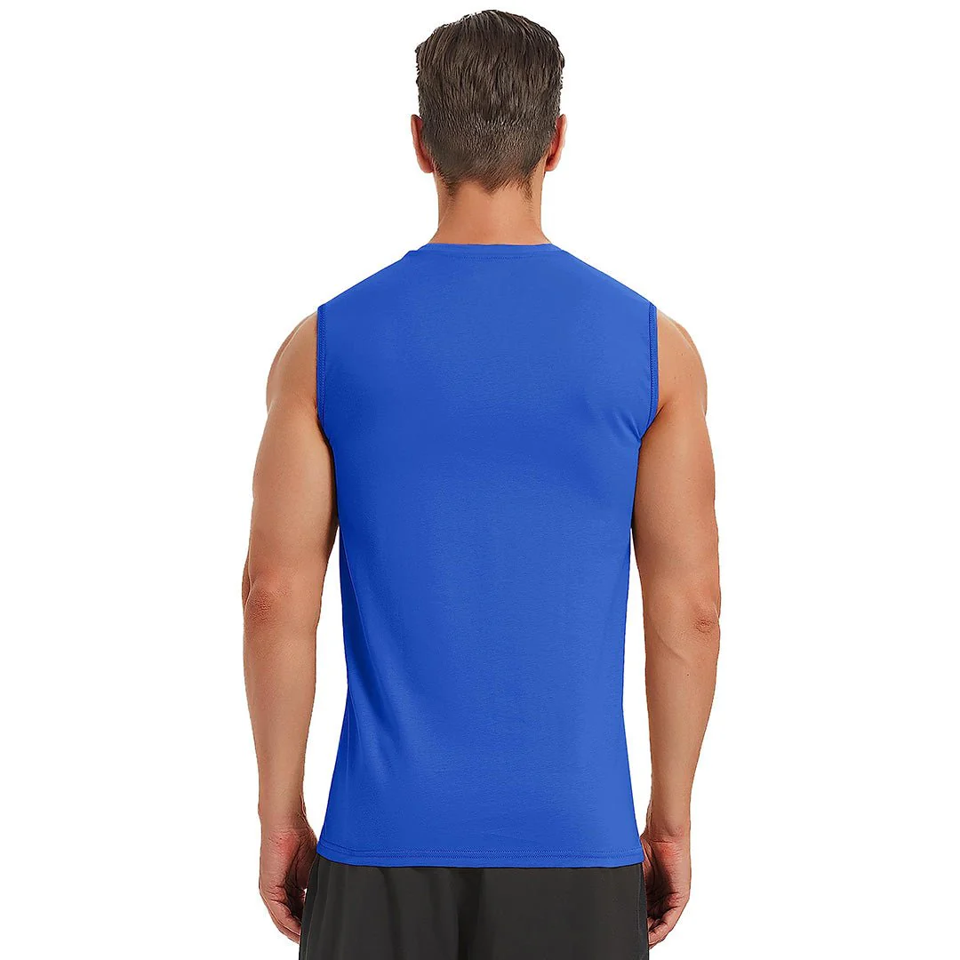 Men's Bodybuilding Tank Tops Cotton Workout T-Shirts