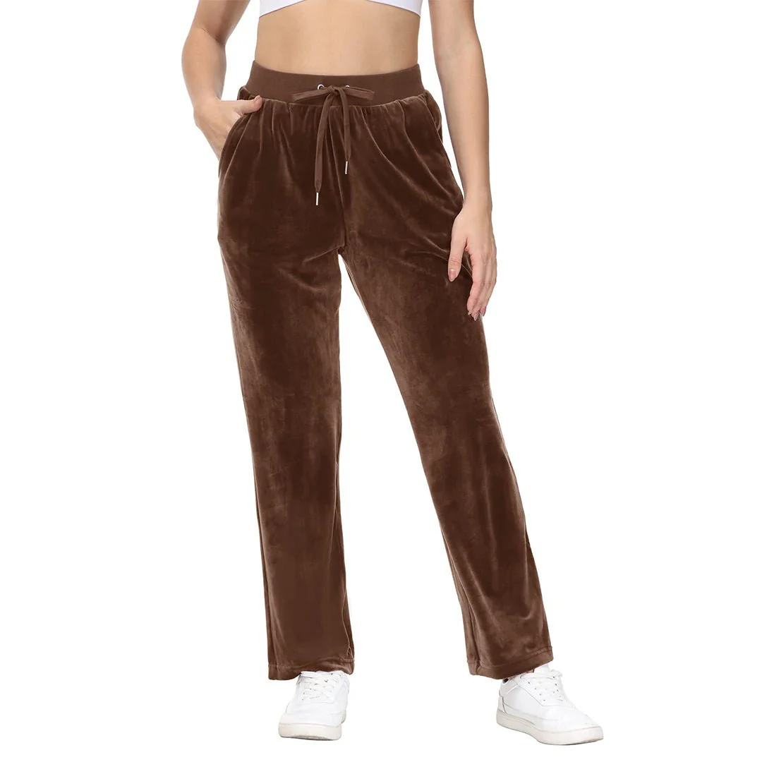 Women's Velvet Casual Jogger Sweatpants