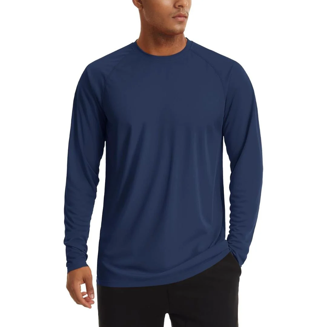 Men's UPF 50+ Long Sleeve Quick Dry Sun Protection Shirt