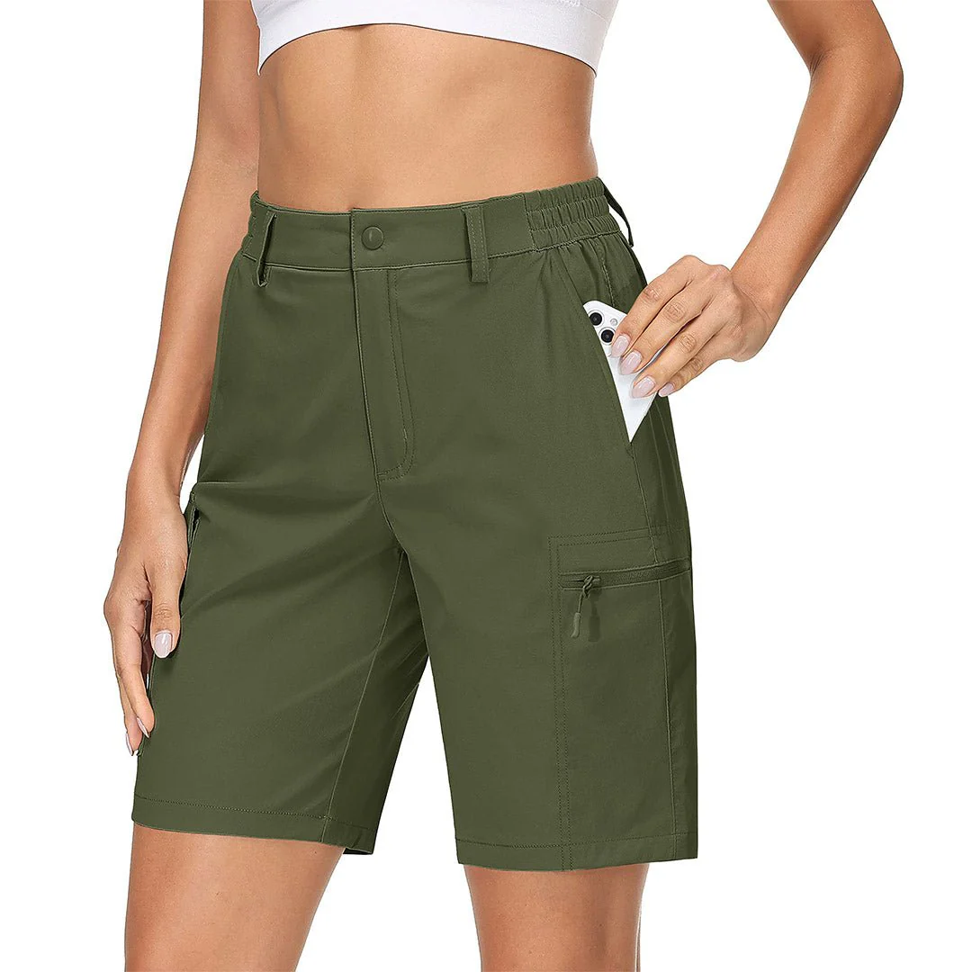 Women's Hiking Workout Quick Dry Cargo Shorts Multi Pockets
