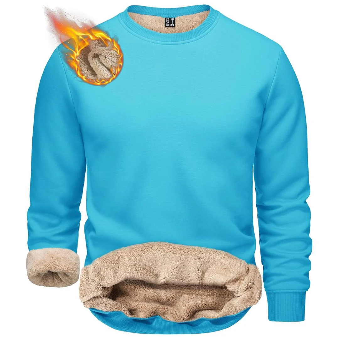 Men's Uncw Sweatshirts Vintage Crewneck Winter Active Warm Outdoor