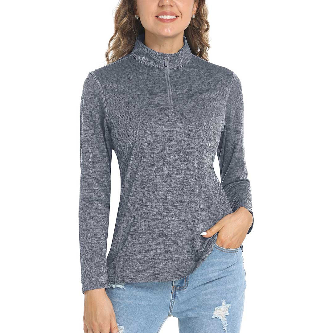 Women's UPF 50+ 1/4 Zip Quick Dry Hiking Shirts