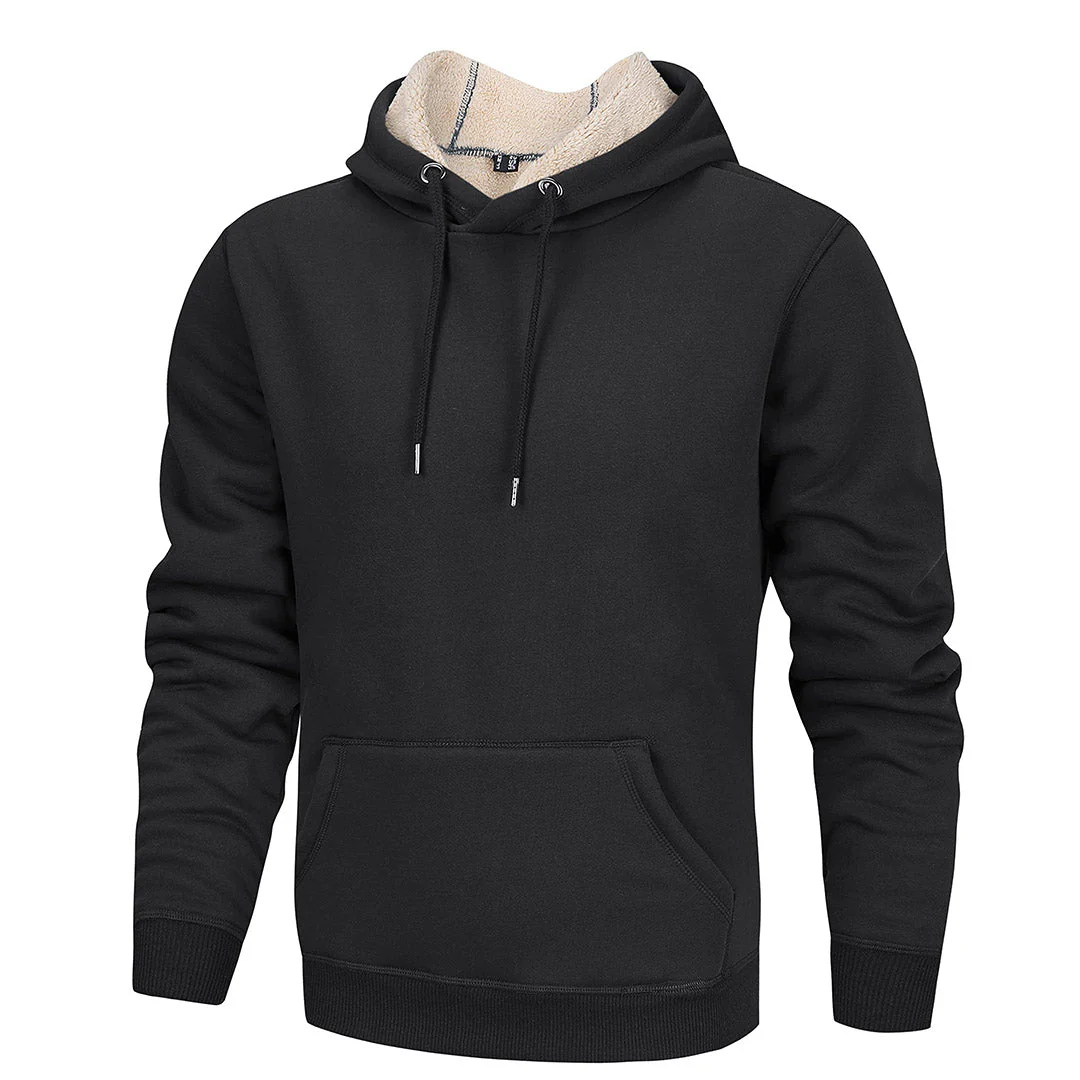 Men's Fleece Hoodie Sweatshirt Thick Fleece Lined
