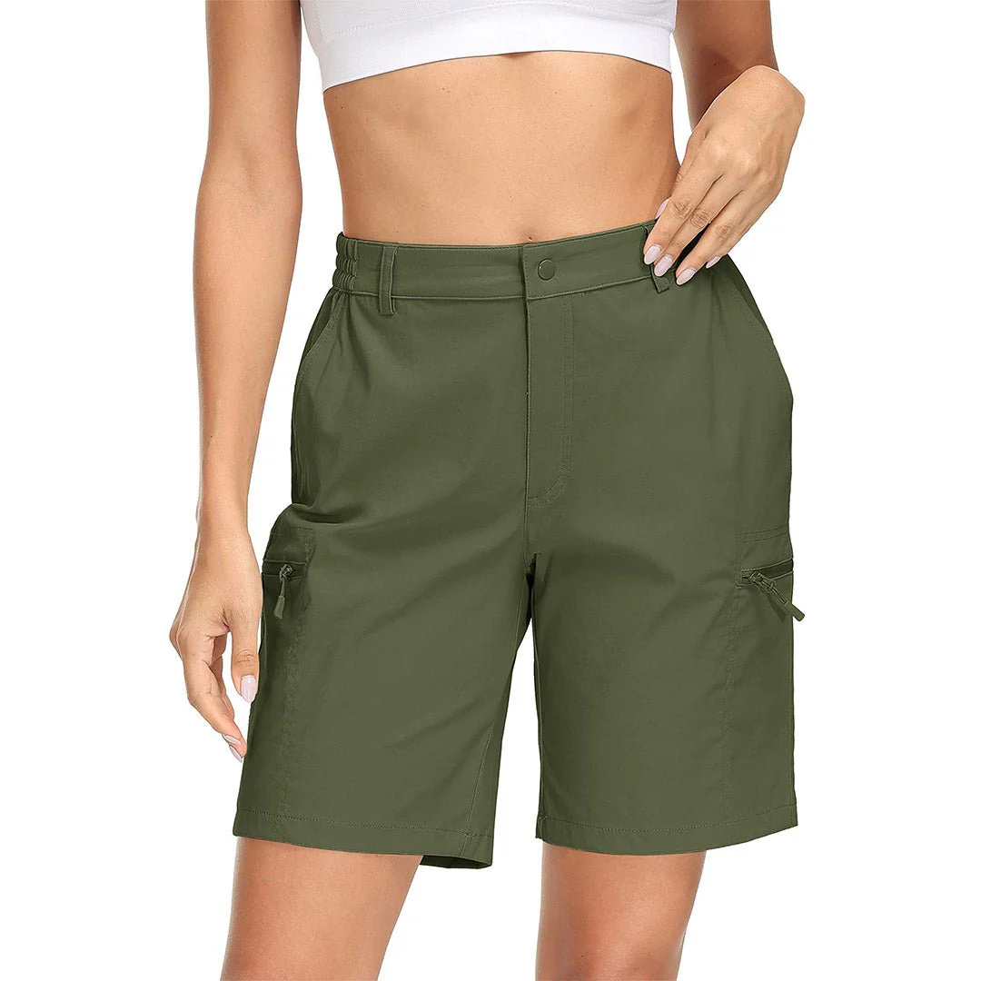 Women's Hiking Workout Quick Dry Cargo Shorts Multi Pockets