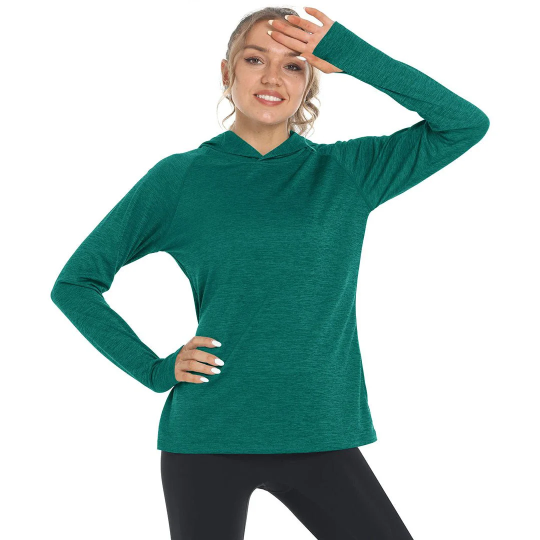 Women's Quick Dry UPF 50+ Hoodie Long Sleeve Shirts