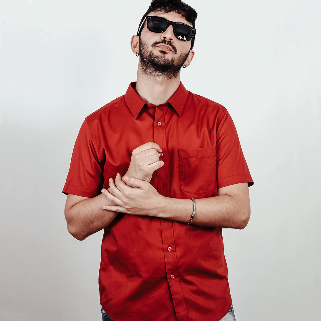 Men's Summer Casual Regular Fit Button Down Short Sleeve T-shirt