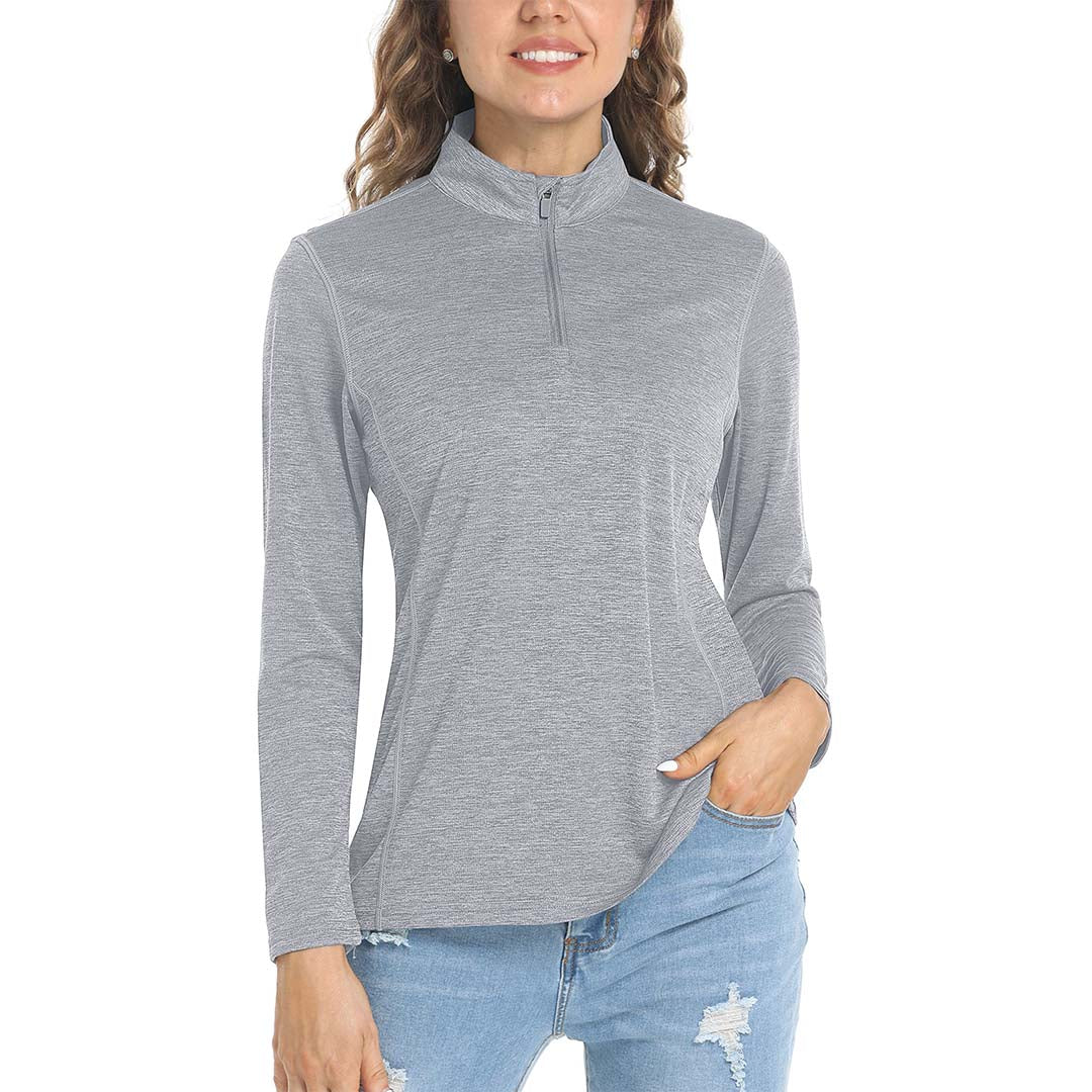 Women's UPF 50+ 1/4 Zip Quick Dry Hiking Shirts