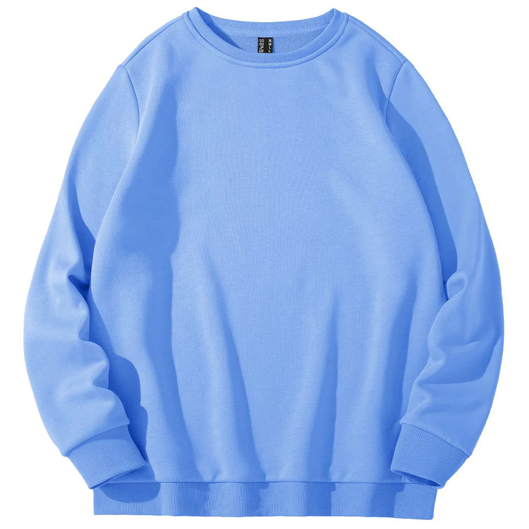 Women's Fleece-Lined Crewneck Casual Sweatshirts