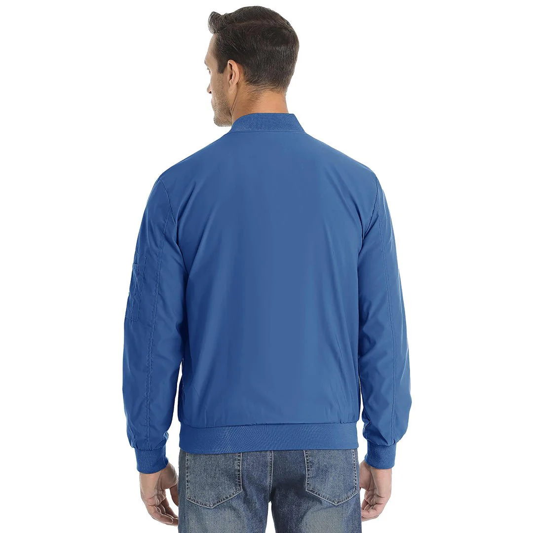 Men's Bomber Zip Pockets Outdoor Sport Jackets