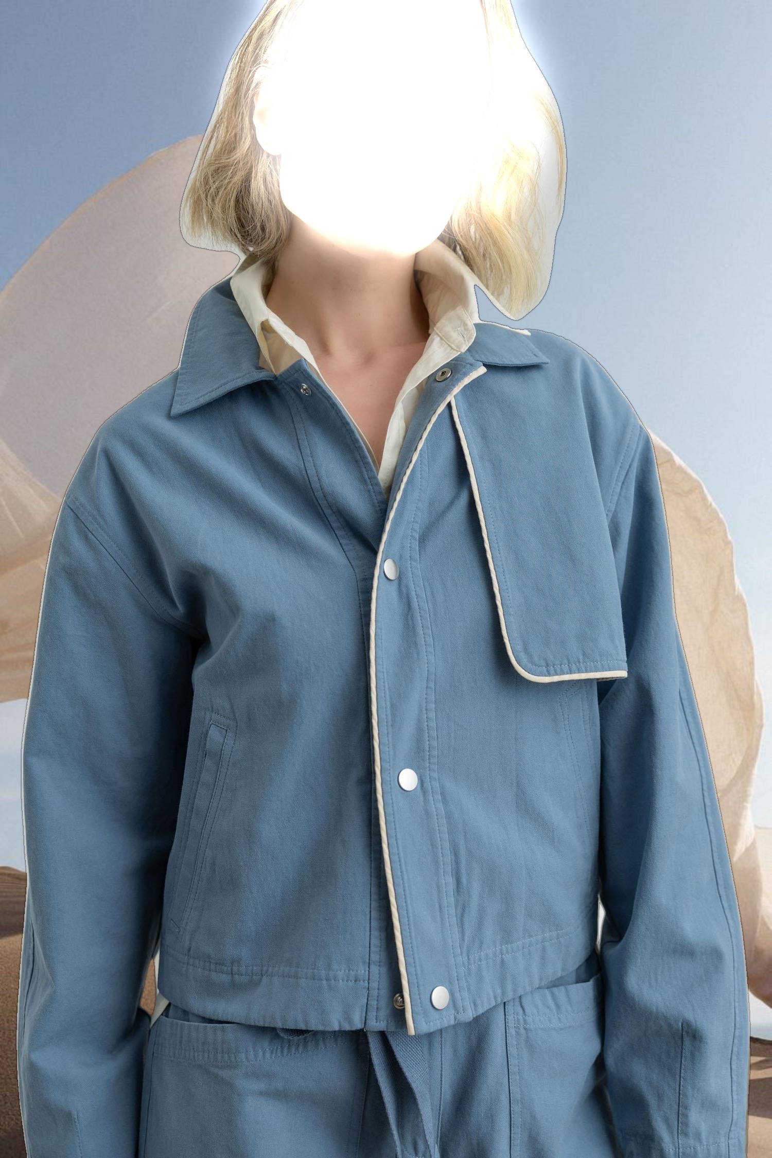 Contrast Trim Jacket