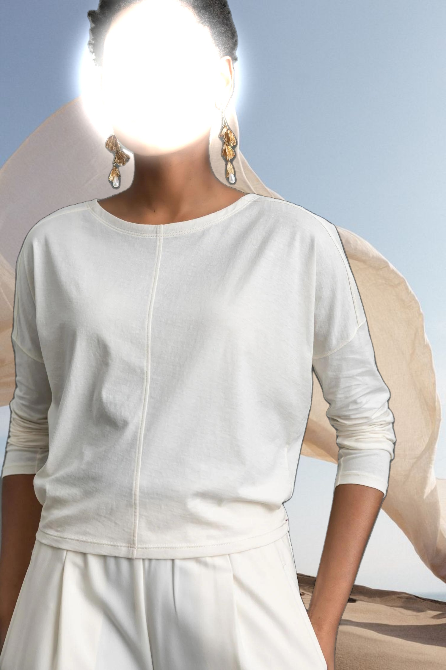 Drop Shoulder Boatneck