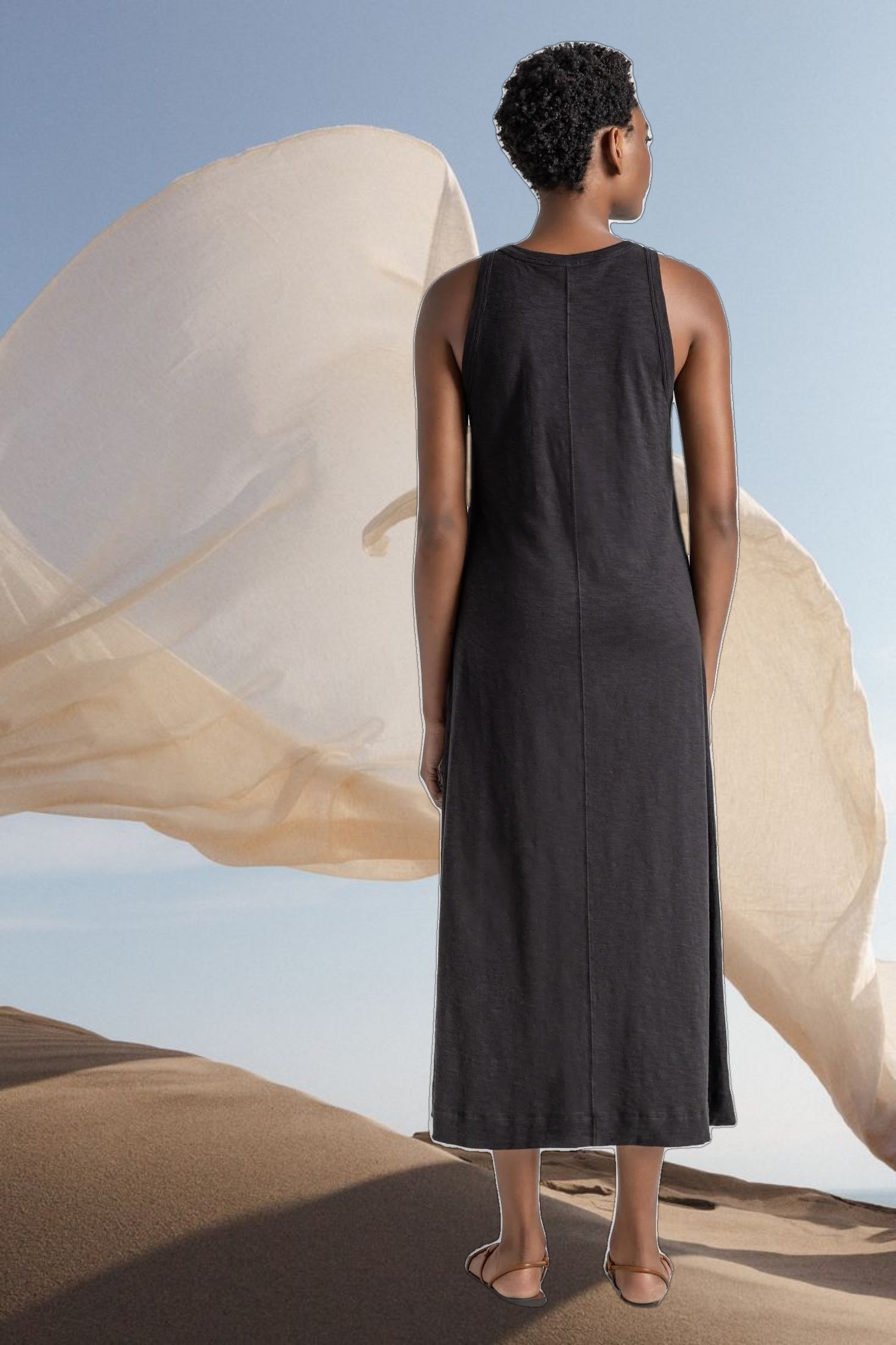 Jewel Neck Tank Dress