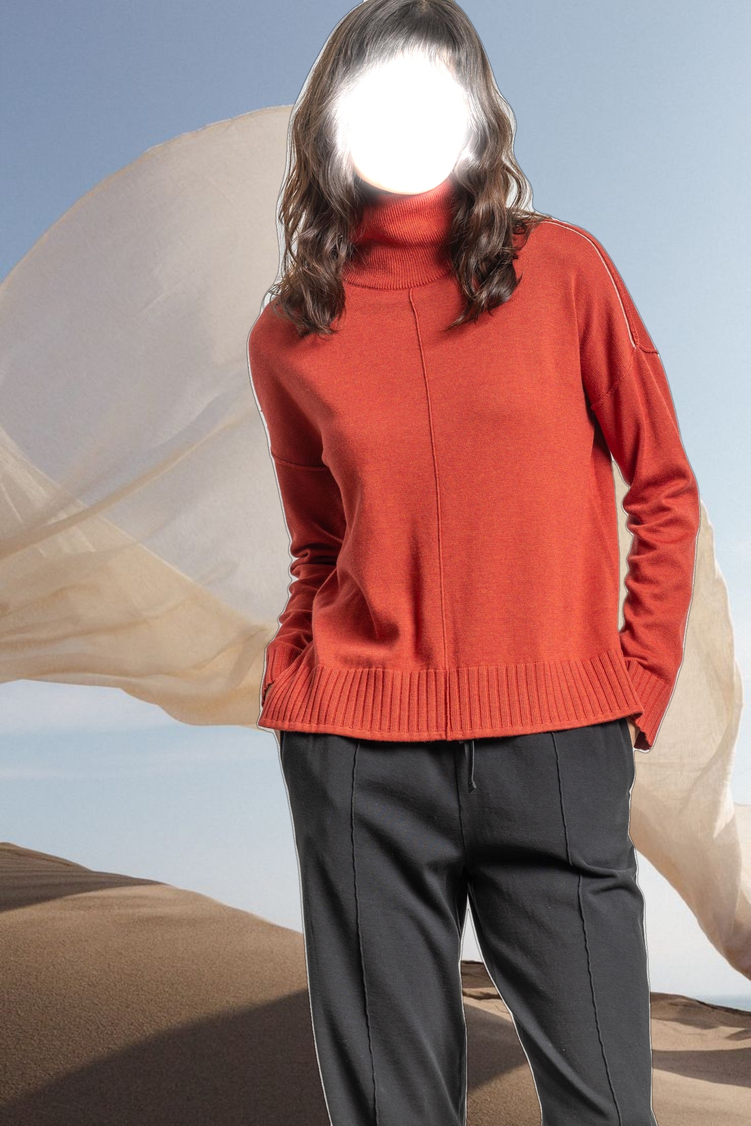 Relaxed Turtleneck Sweater