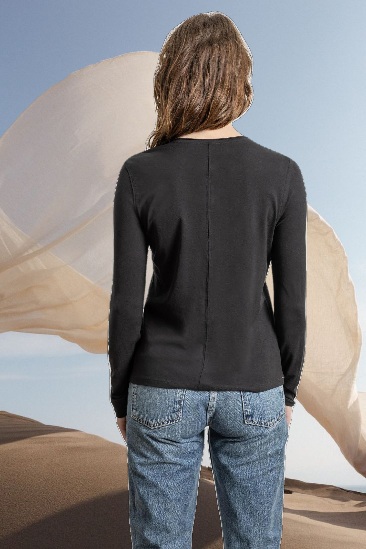 Long Sleeve V-Neck Henley