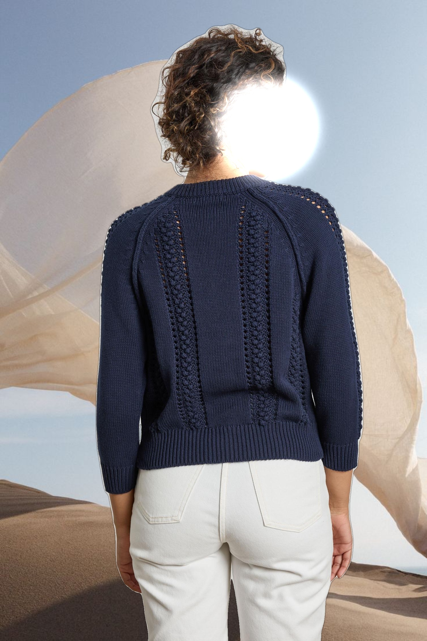 3/4 Sleeve Raglan Cardigan