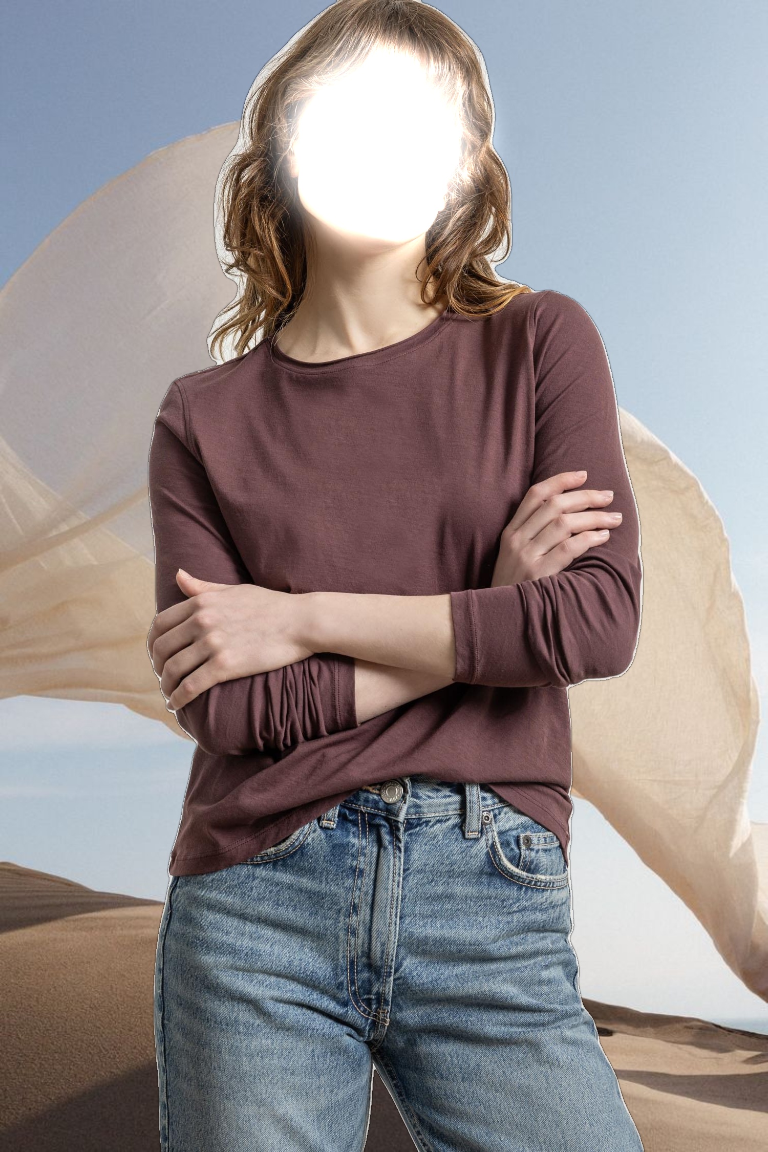 Long Sleeve V-Neck Henley