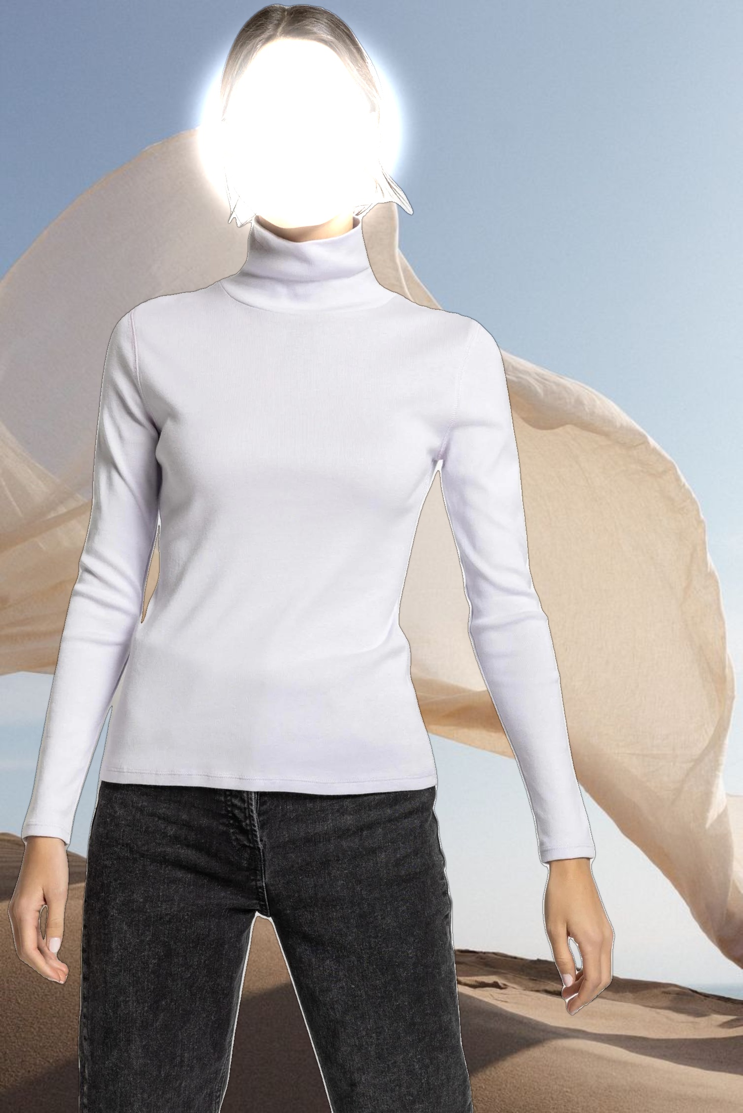 Long Sleeve Turtleneck Tee