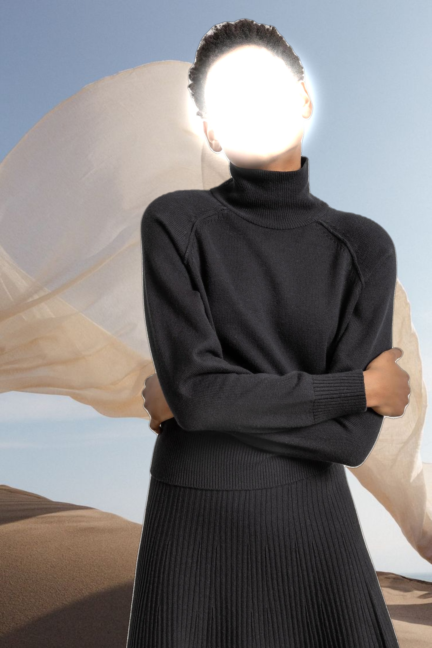 Raglan Turtleneck Sweater