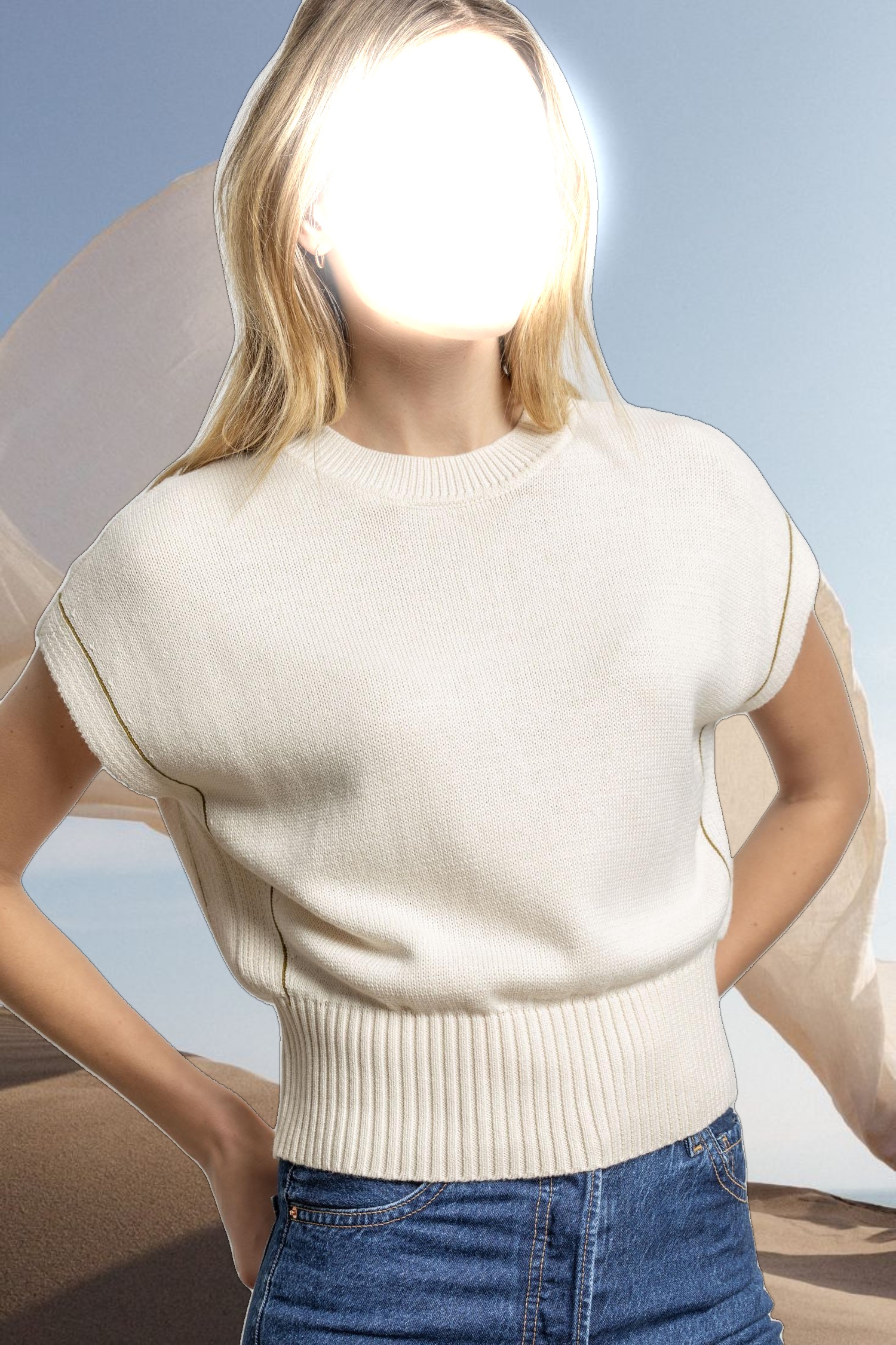 Wedge Pullover Sweater