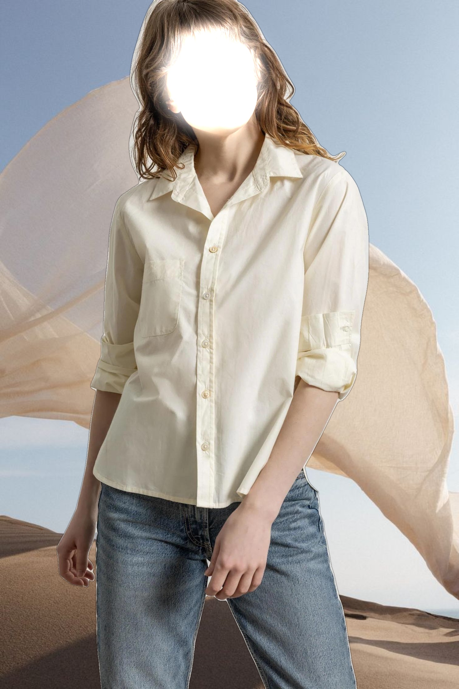 Easy Poplin Button Down