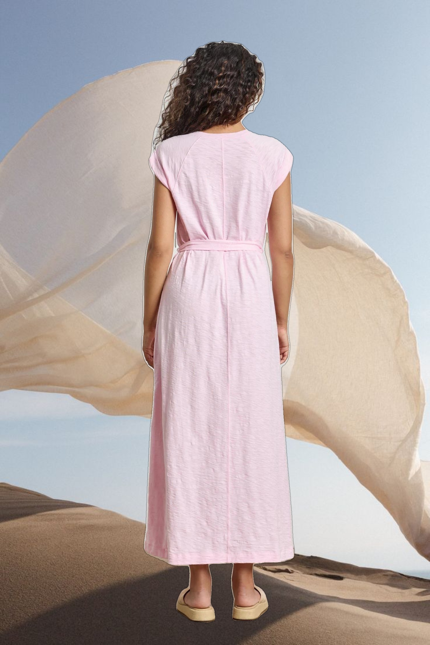 Saddle Sleeve Maxi Dress