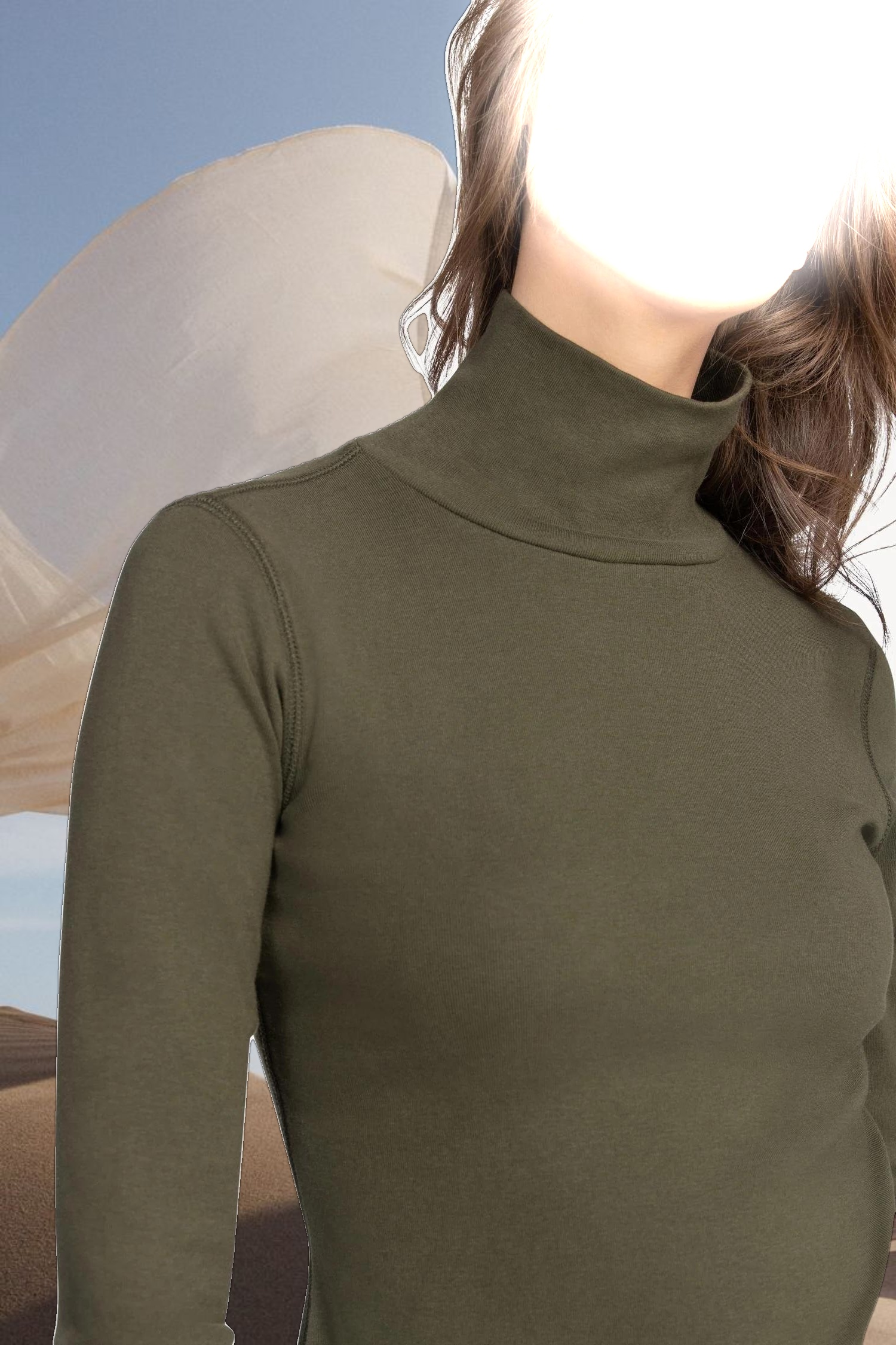 Long Sleeve Turtleneck Tee