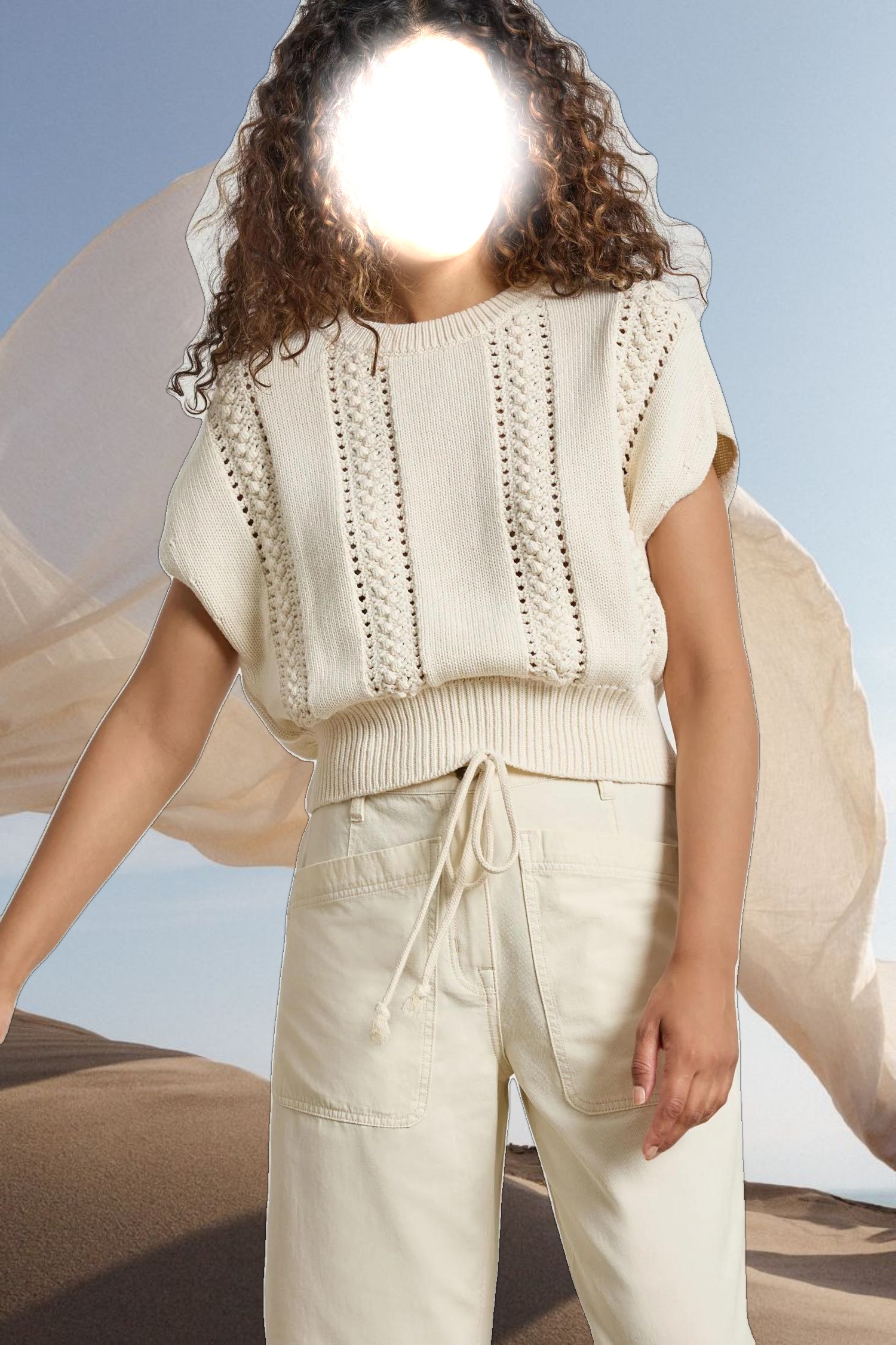 Wedge Crewneck Sweater