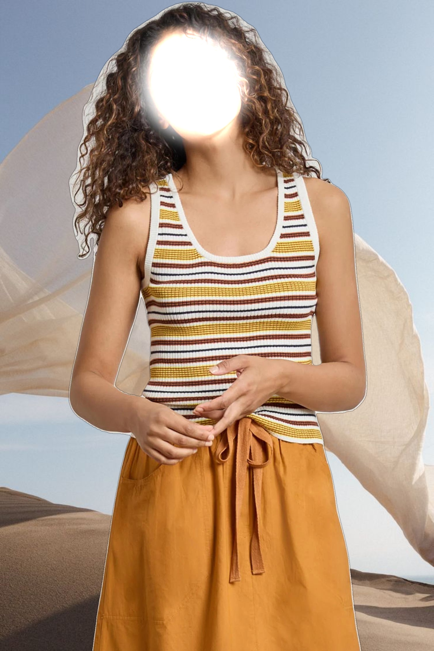 Striped Scoop Neck Tank