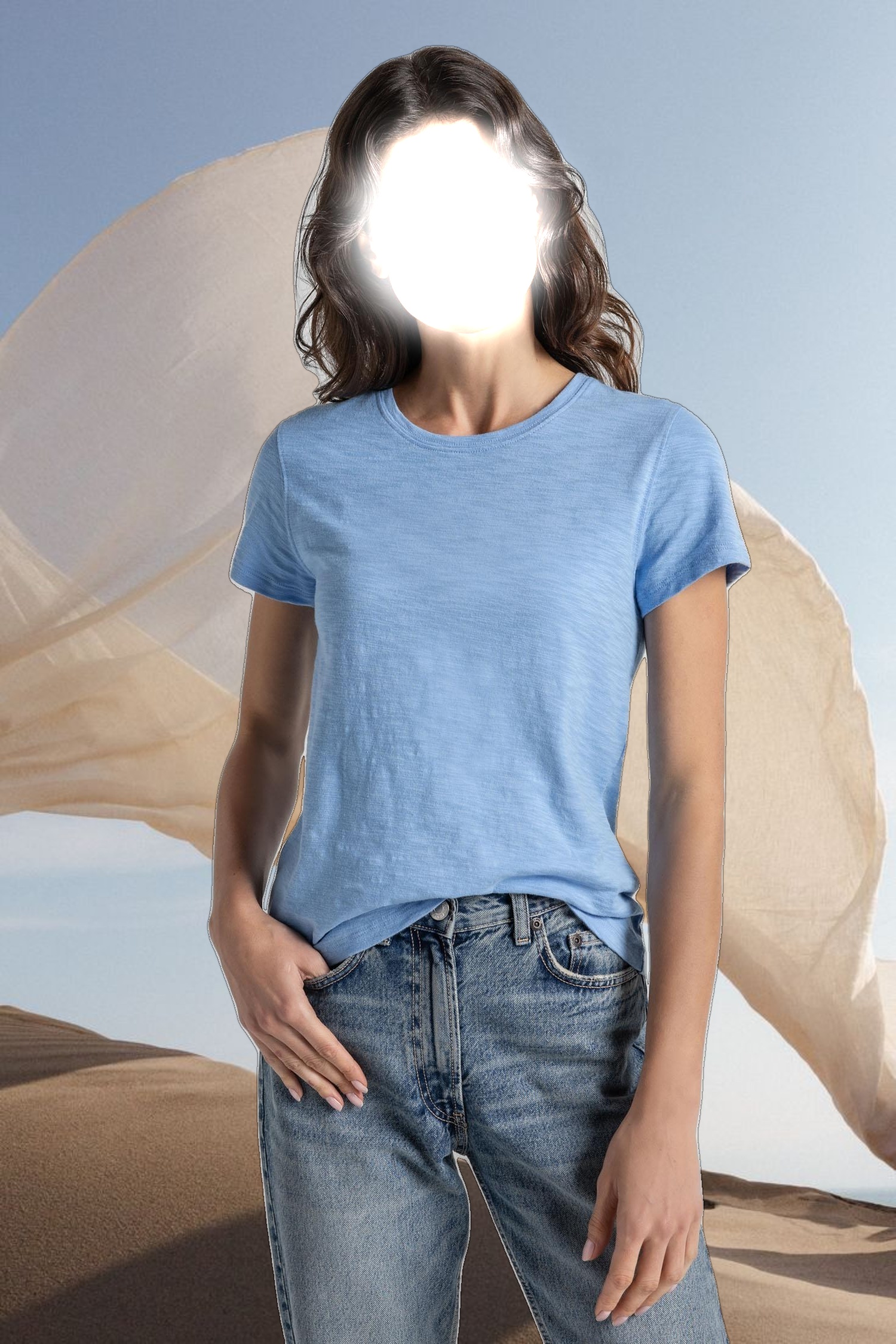 Short Sleeve Back Seam Crewneck