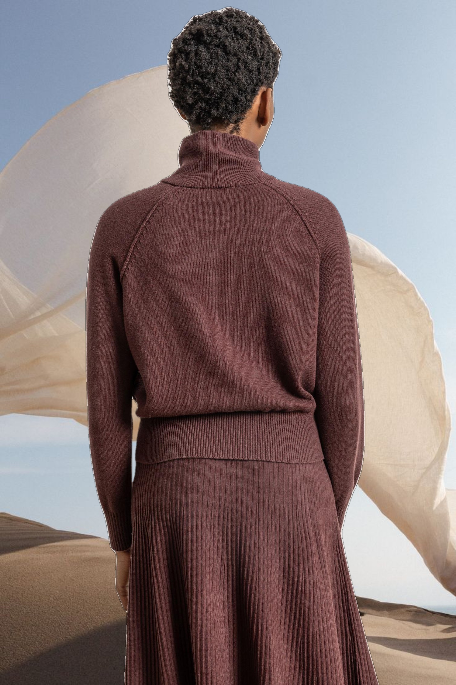 Raglan Turtleneck Sweater