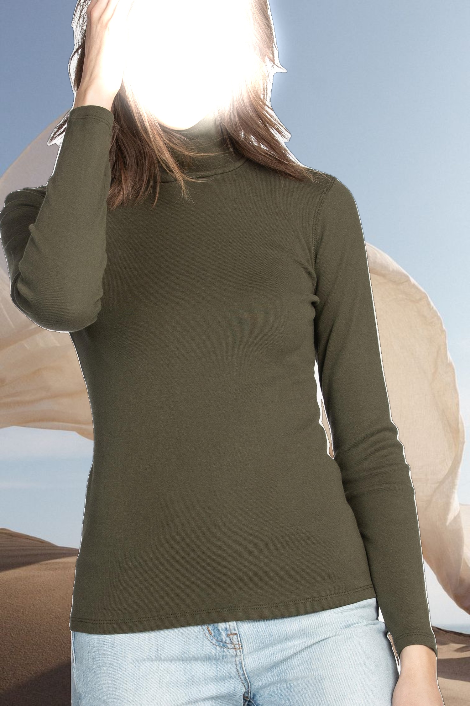 Long Sleeve Turtleneck Tee
