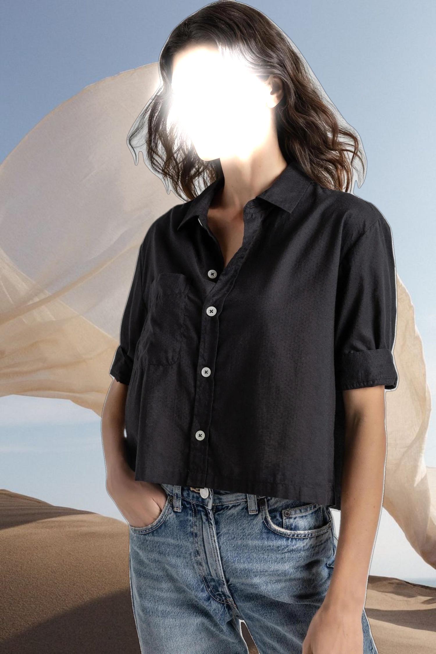 Easy Sleeve Button Down