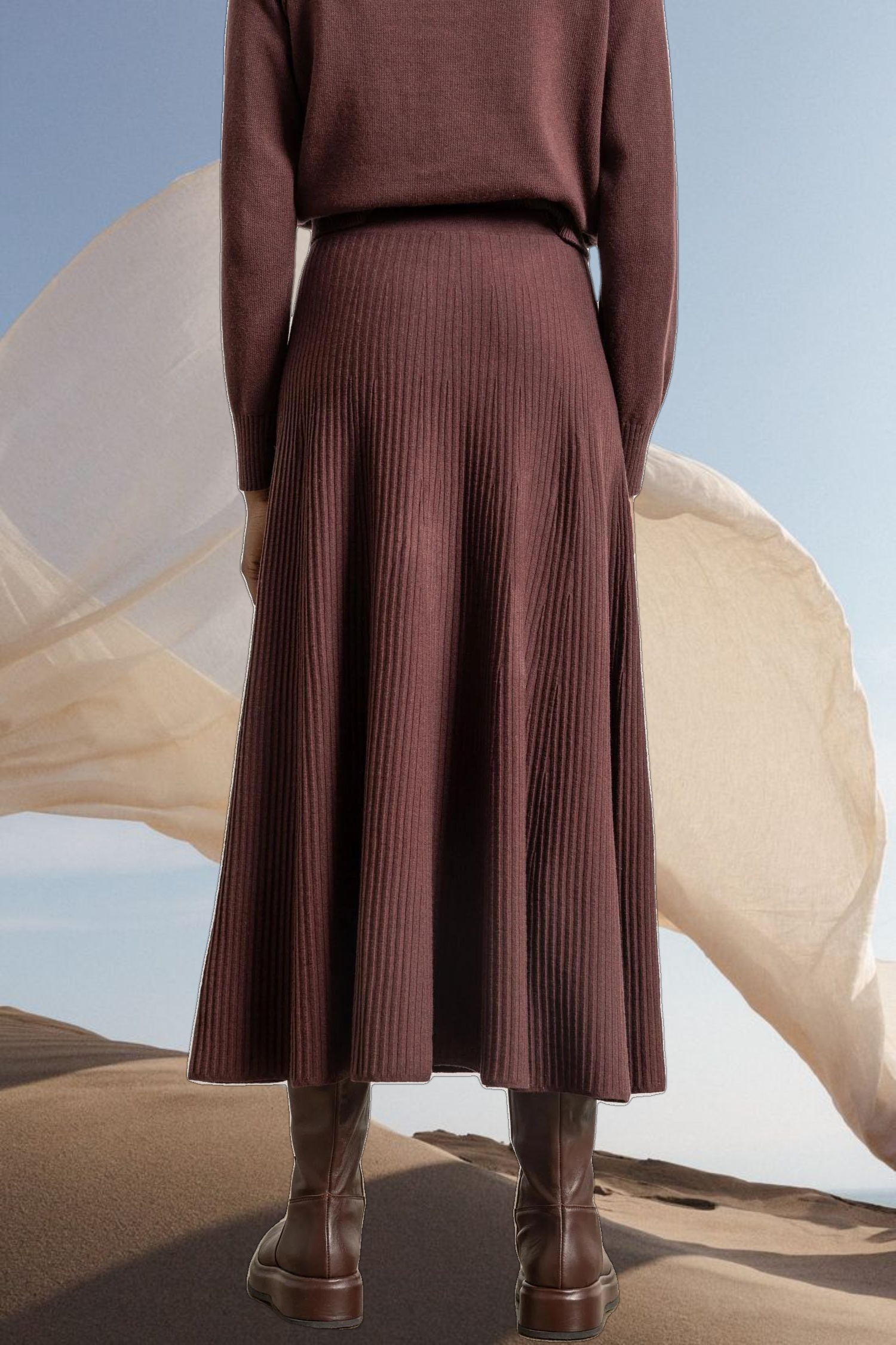 Flared Sweater Skirt