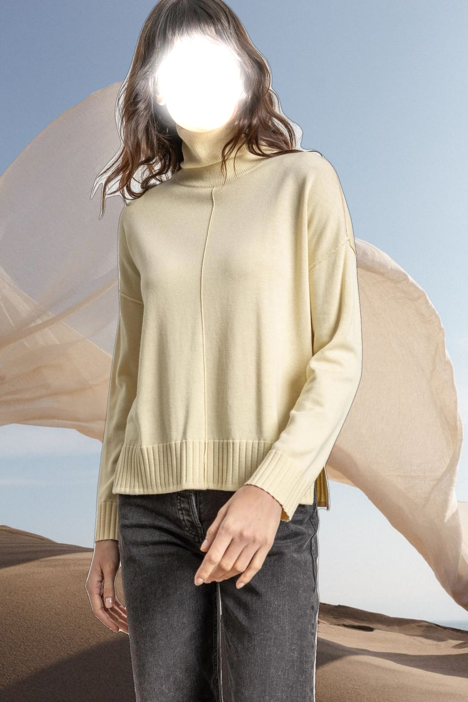 Relaxed Turtleneck Sweater