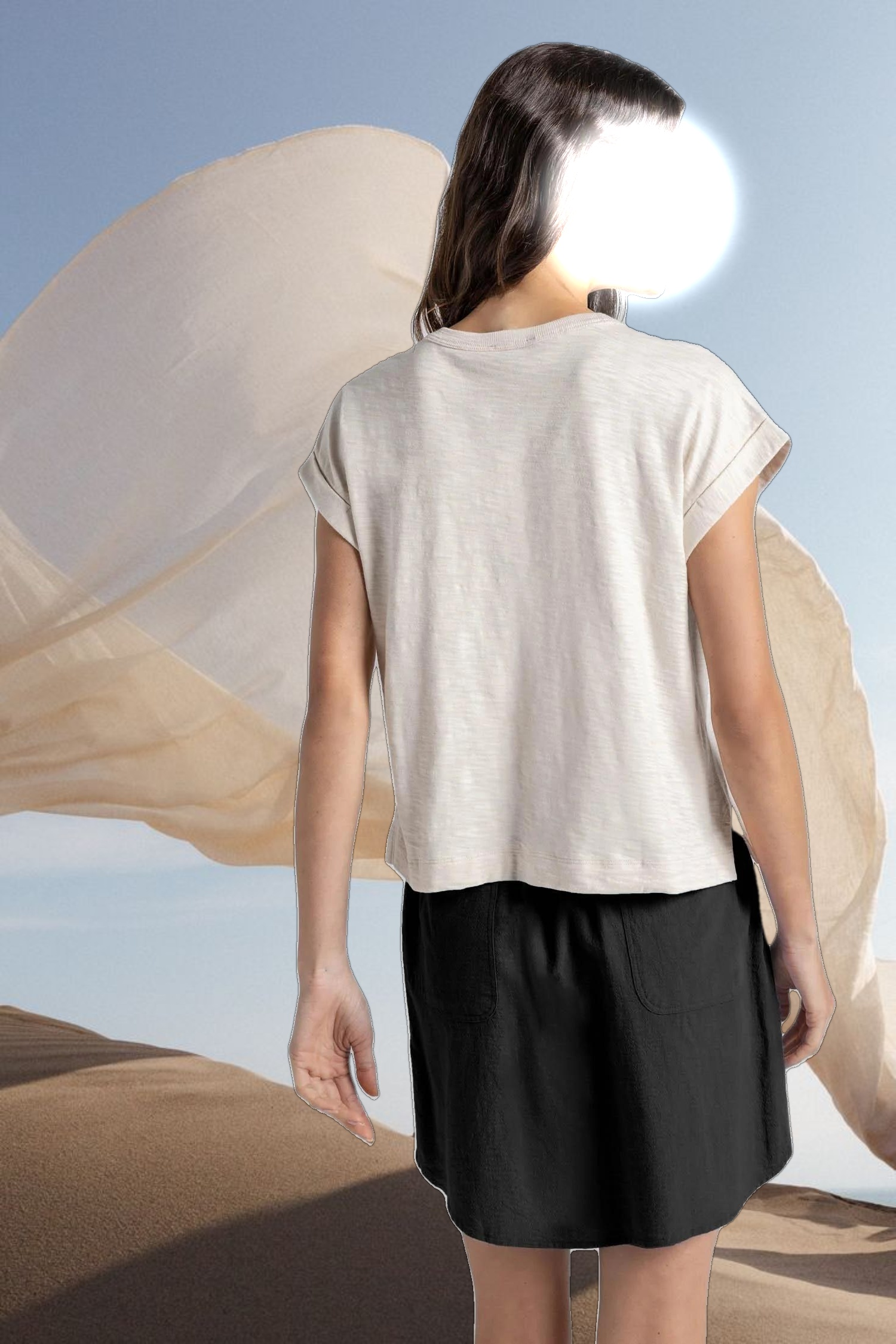 Sleeveless Boxy Crewneck