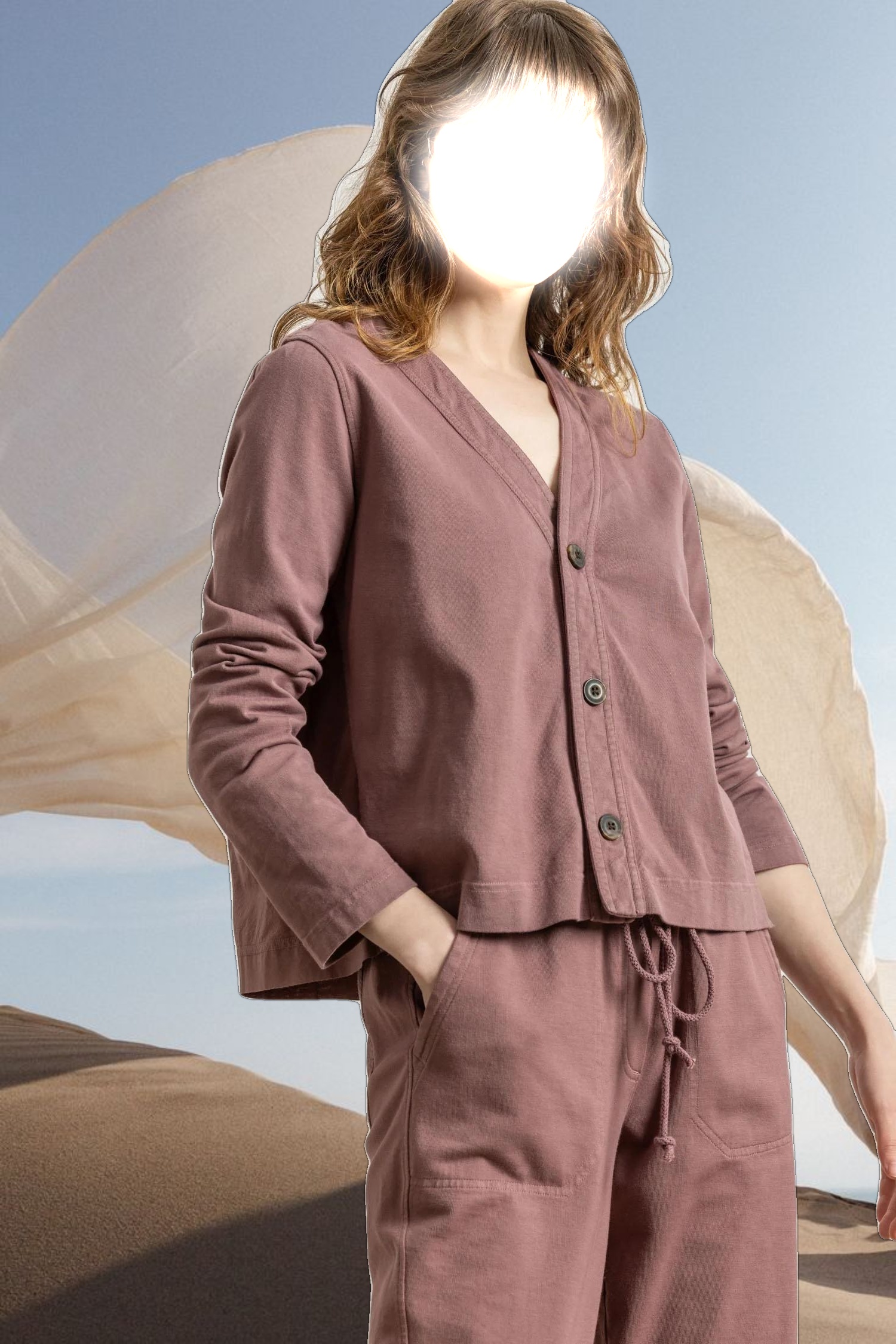 Mixed Media Cardigan