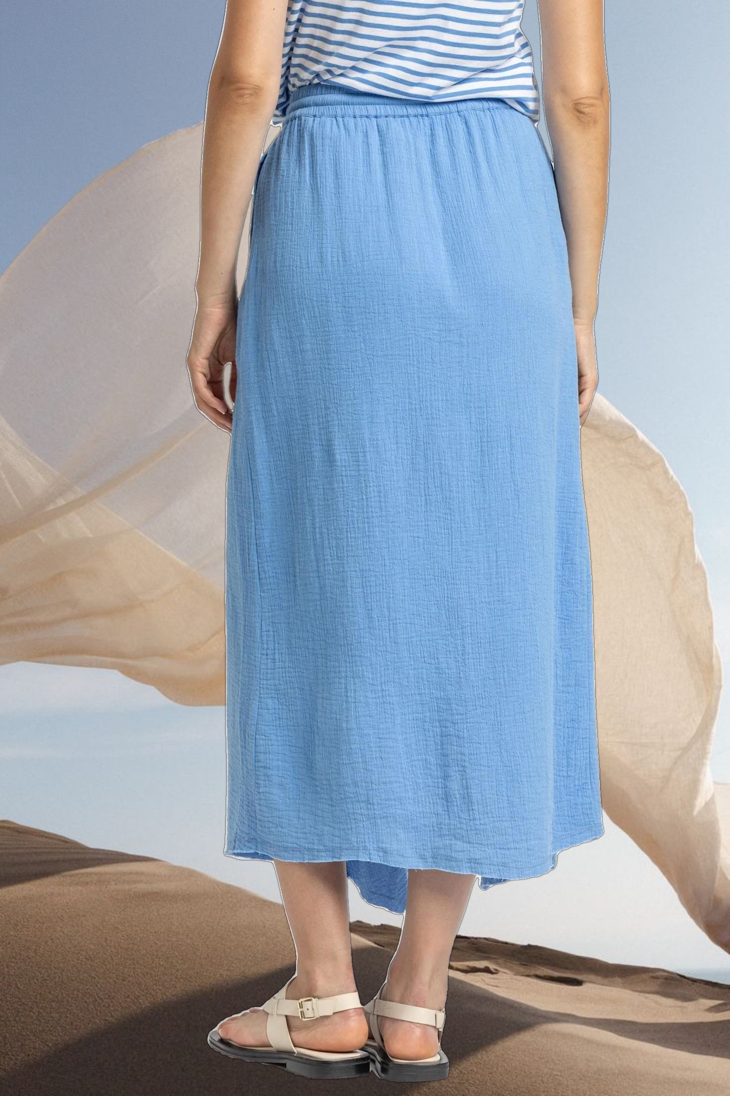 Gauze Waterfall Skirt