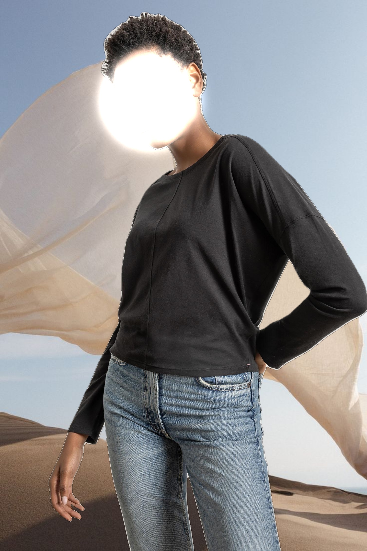 Drop Shoulder Boatneck