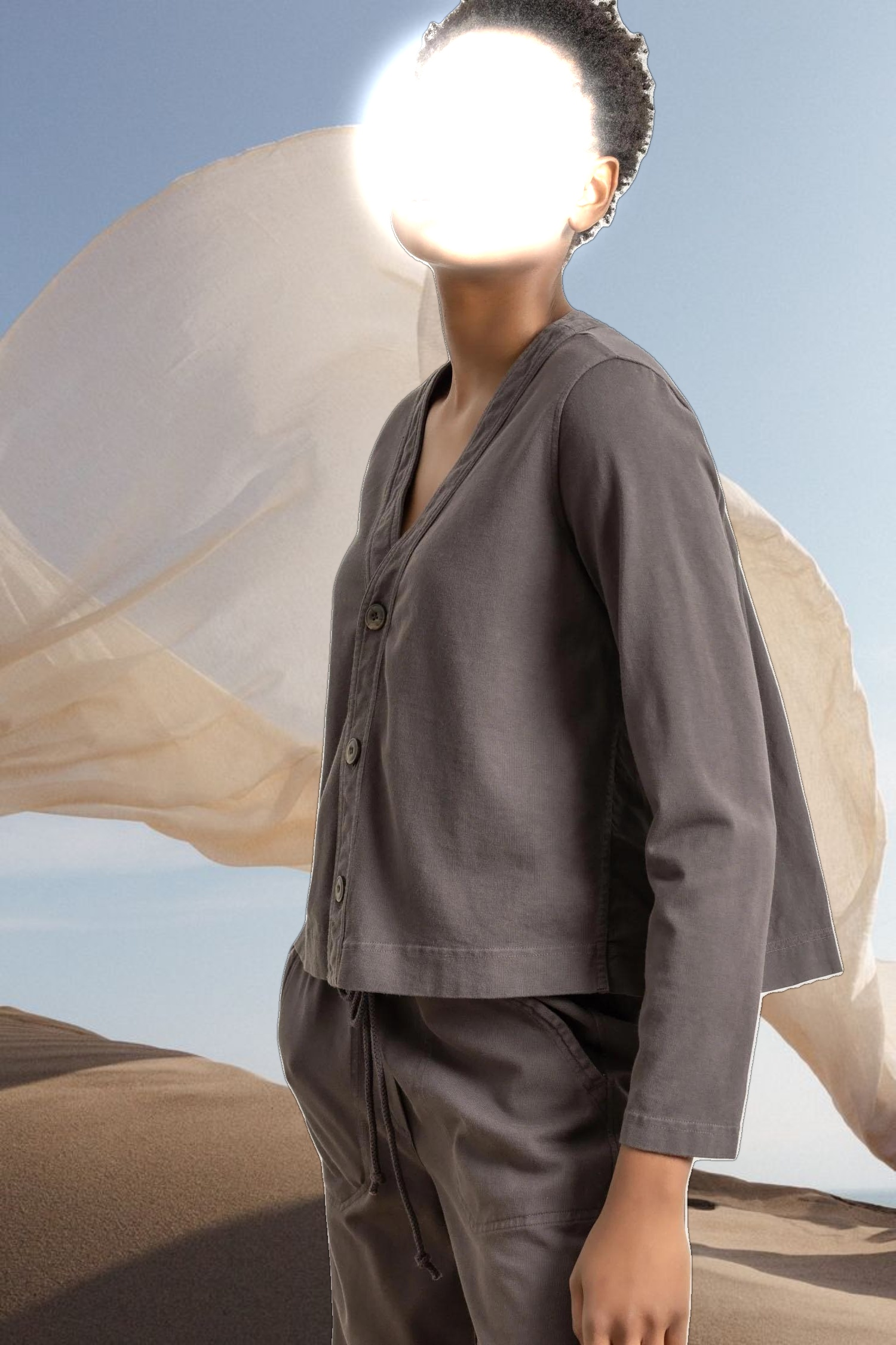 Mixed Media Cardigan