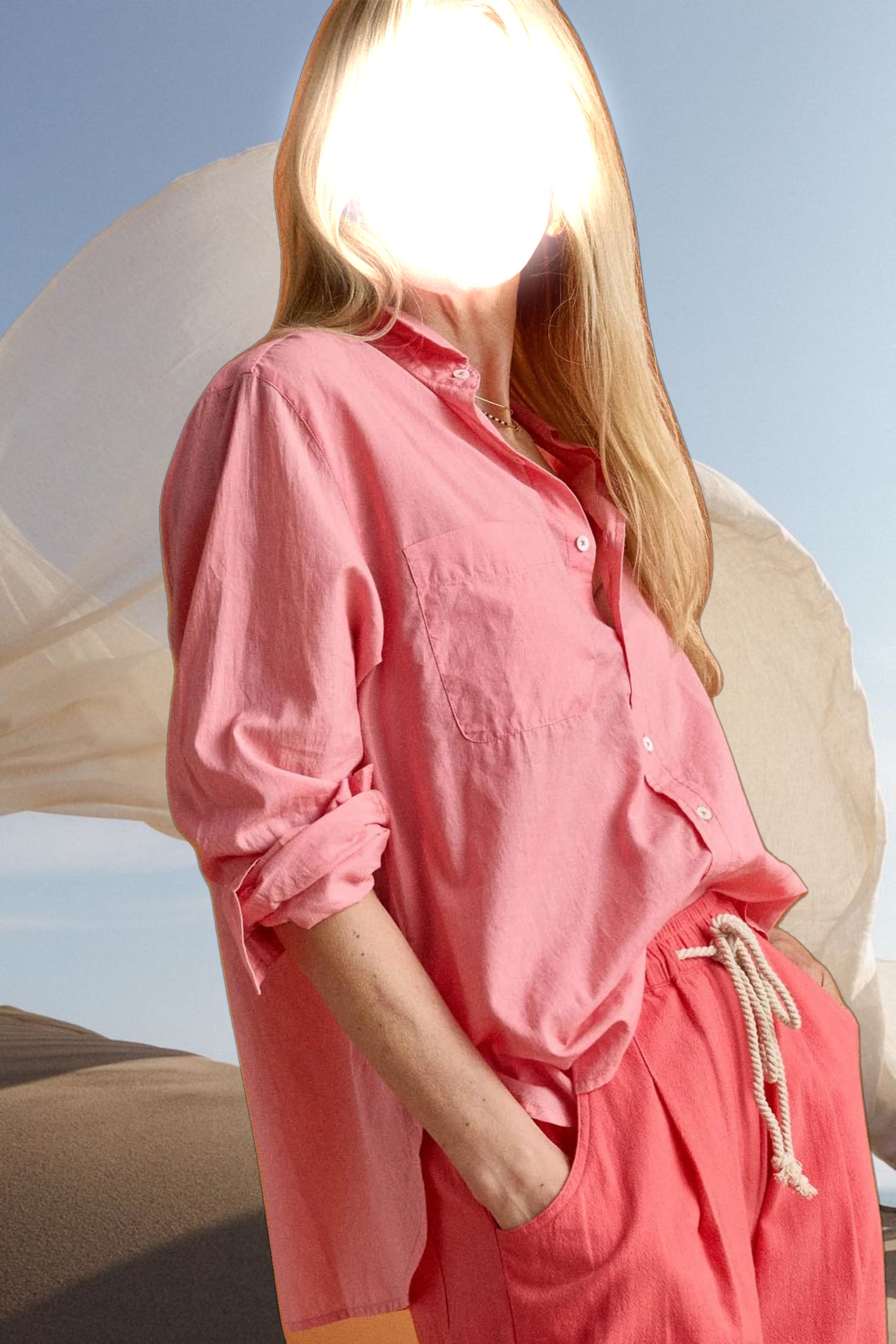 Relaxed Long Sleeve Button Down