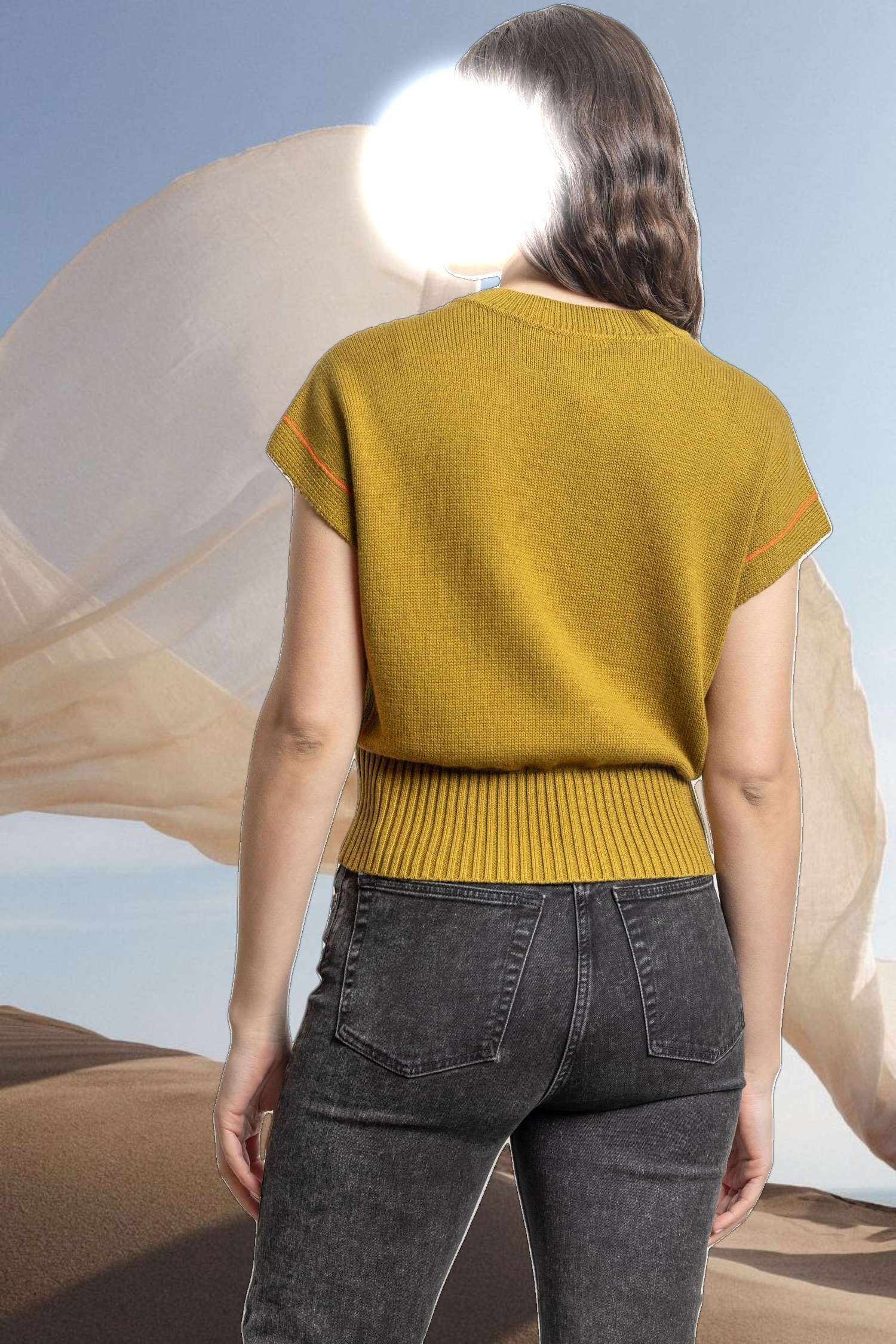 Wedge Pullover Sweater