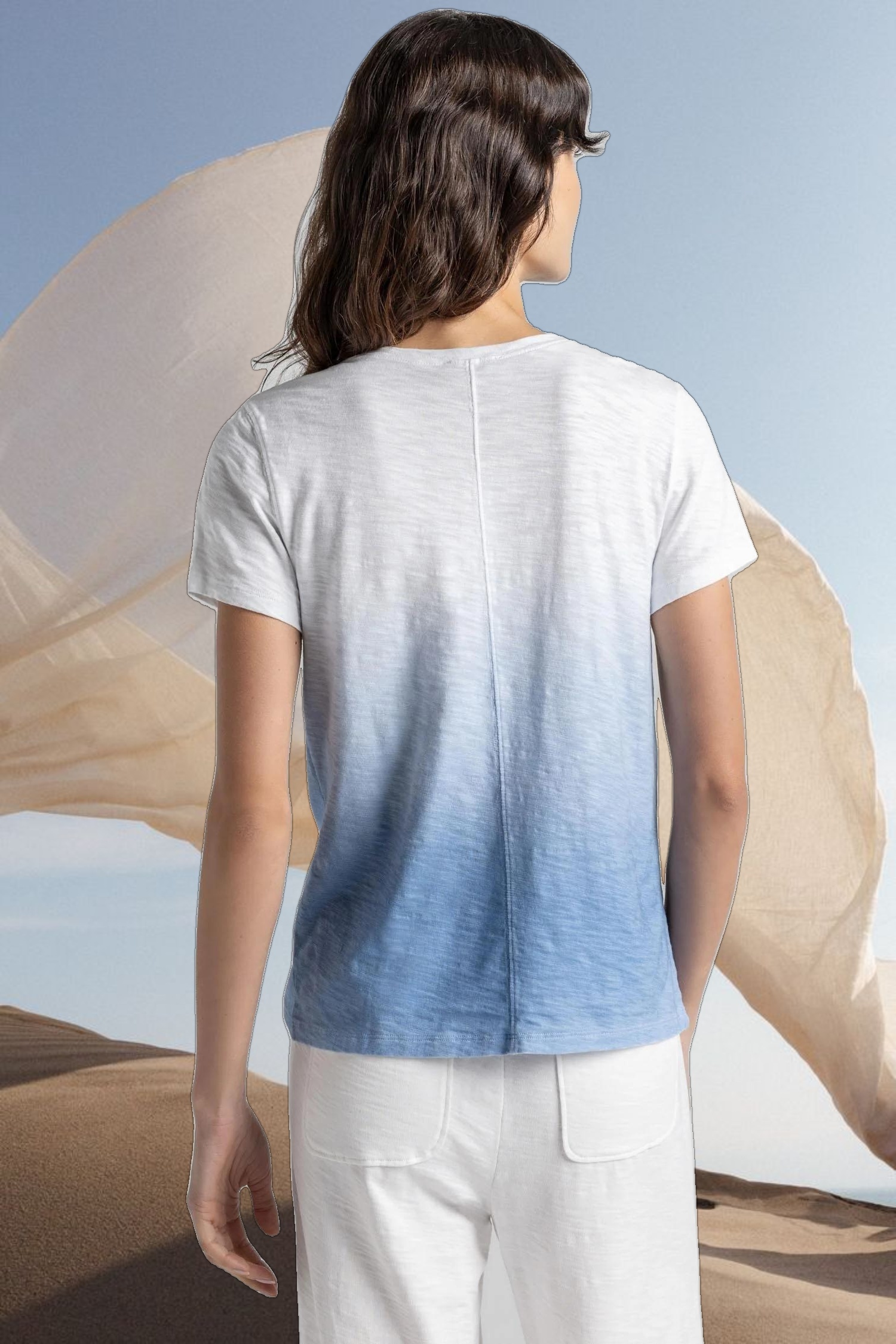 Ombre Short Sleeve Crewneck